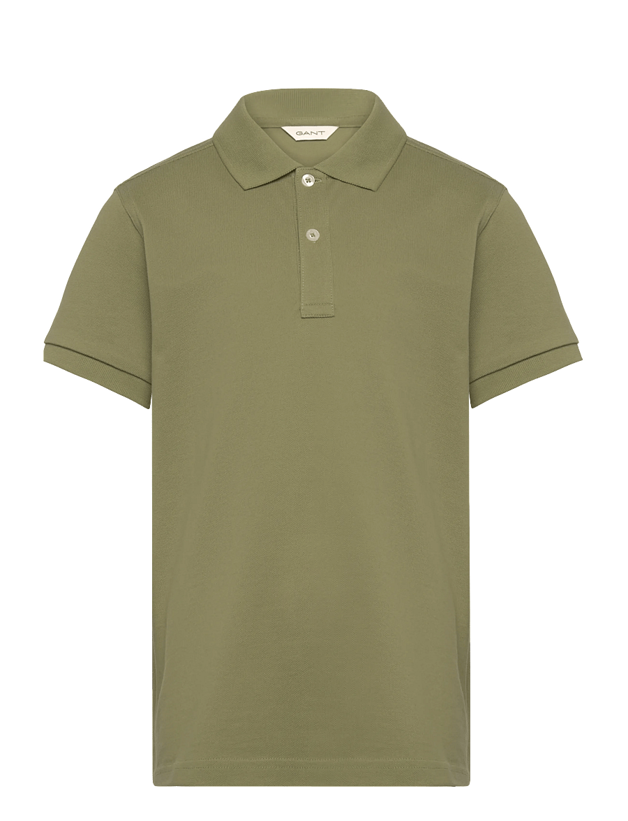 Gant - SHIELD SS PIQUE - lühikeste varrukatega polod - washed olive - 0