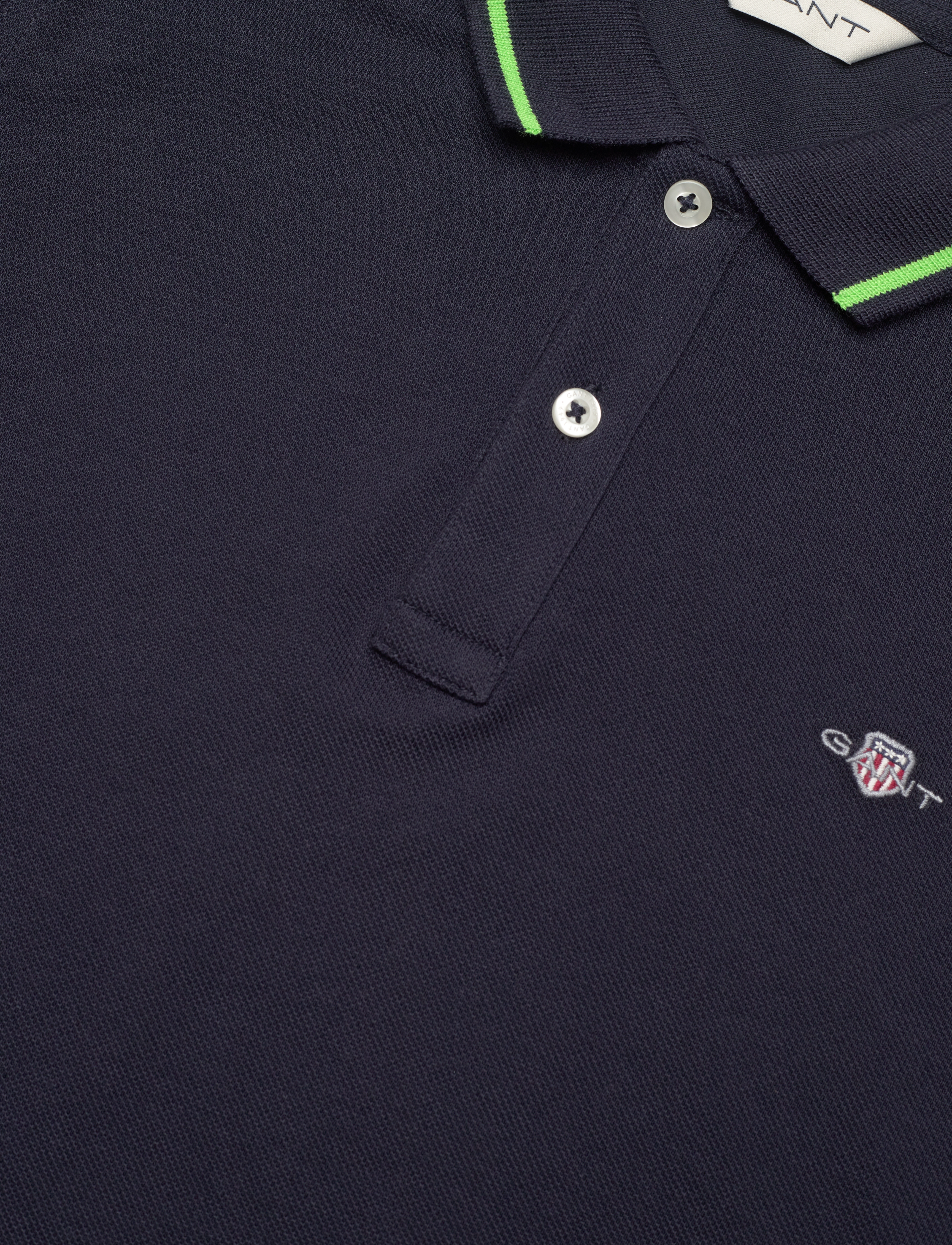 GANT - TP SHIELD SS PIQUE - evening blue - 2