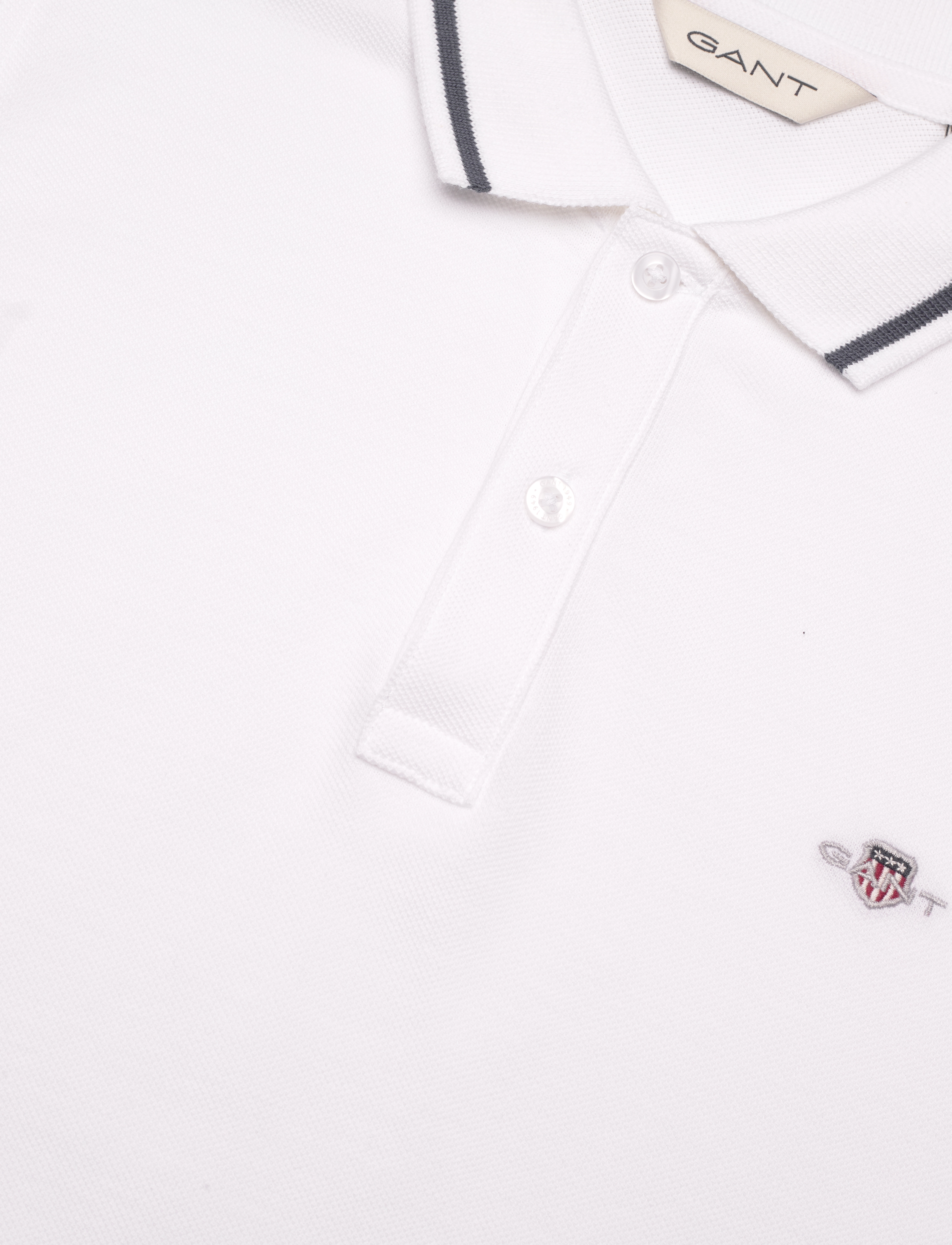 GANT - TP SHIELD SS PIQUE - white - 2