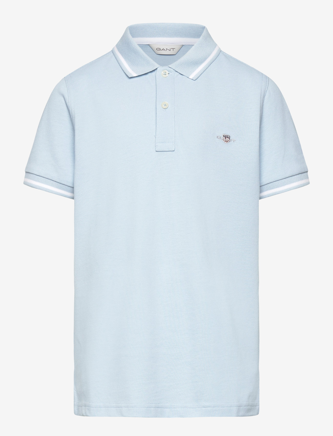 GANT - CONTRAST TIPPING SS PIQUE RUGGER - lühikeste varrukatega polod - calming blue - 0