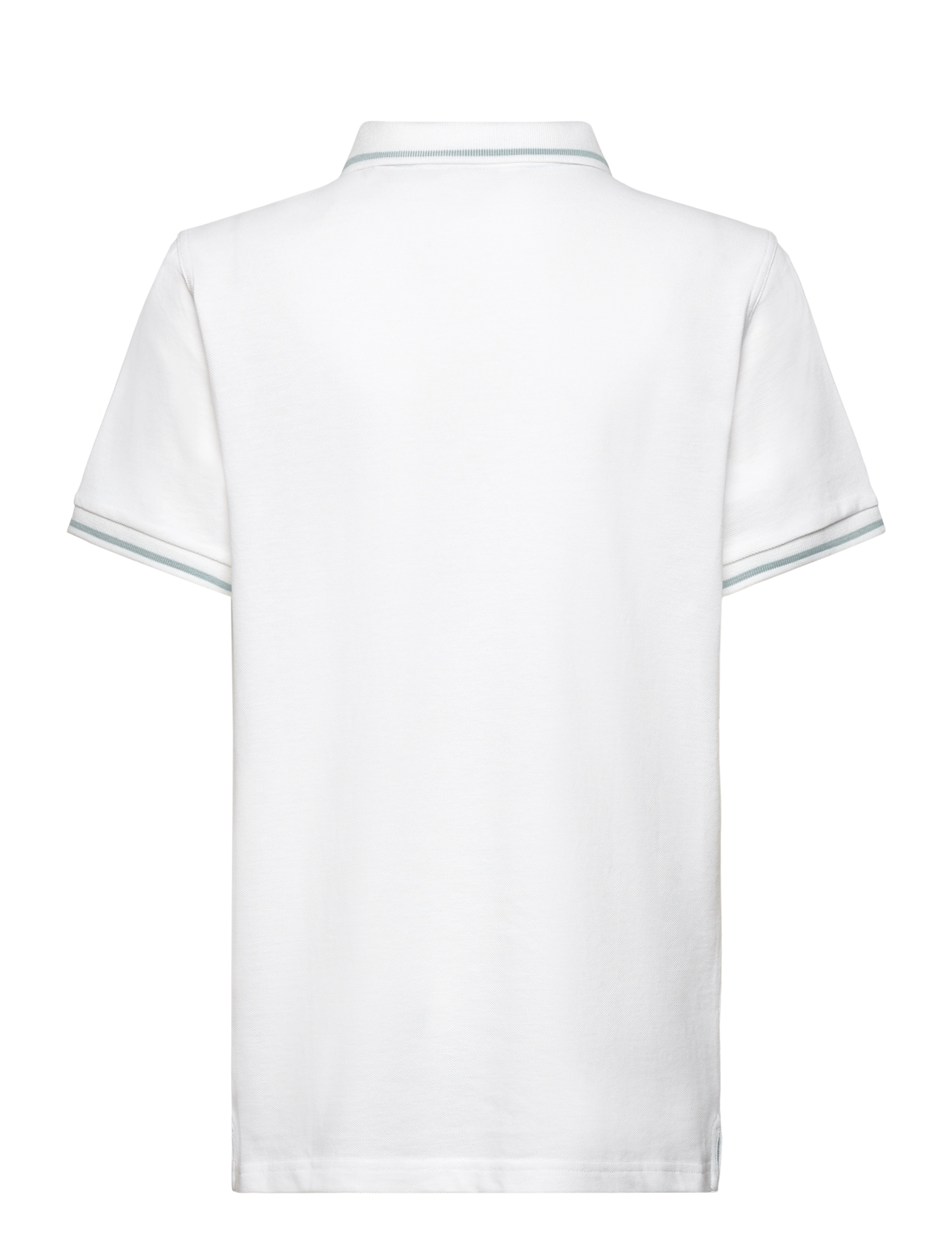 Gant - CONTRAST TIPPING SS PIQUE RUGGER - kortærmede poloer - white - 1