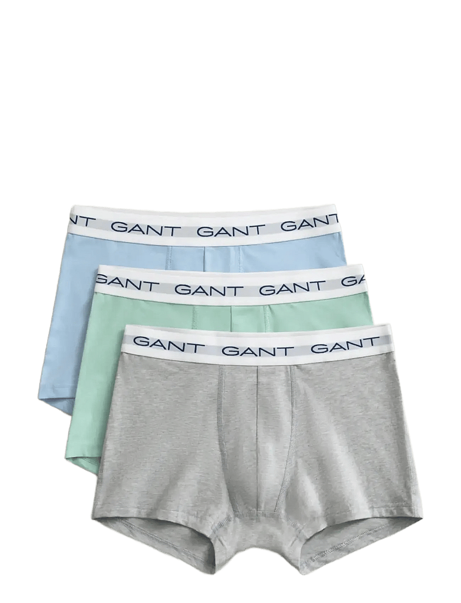 Gant - TRUNK 3-PACK - unterhosen im multipack - light grey melange - 1