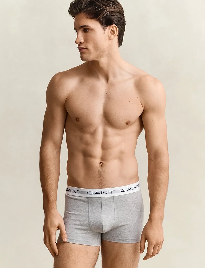 GANT - TRUNK 3-PACK - boxer briefs - light grey melange - 0