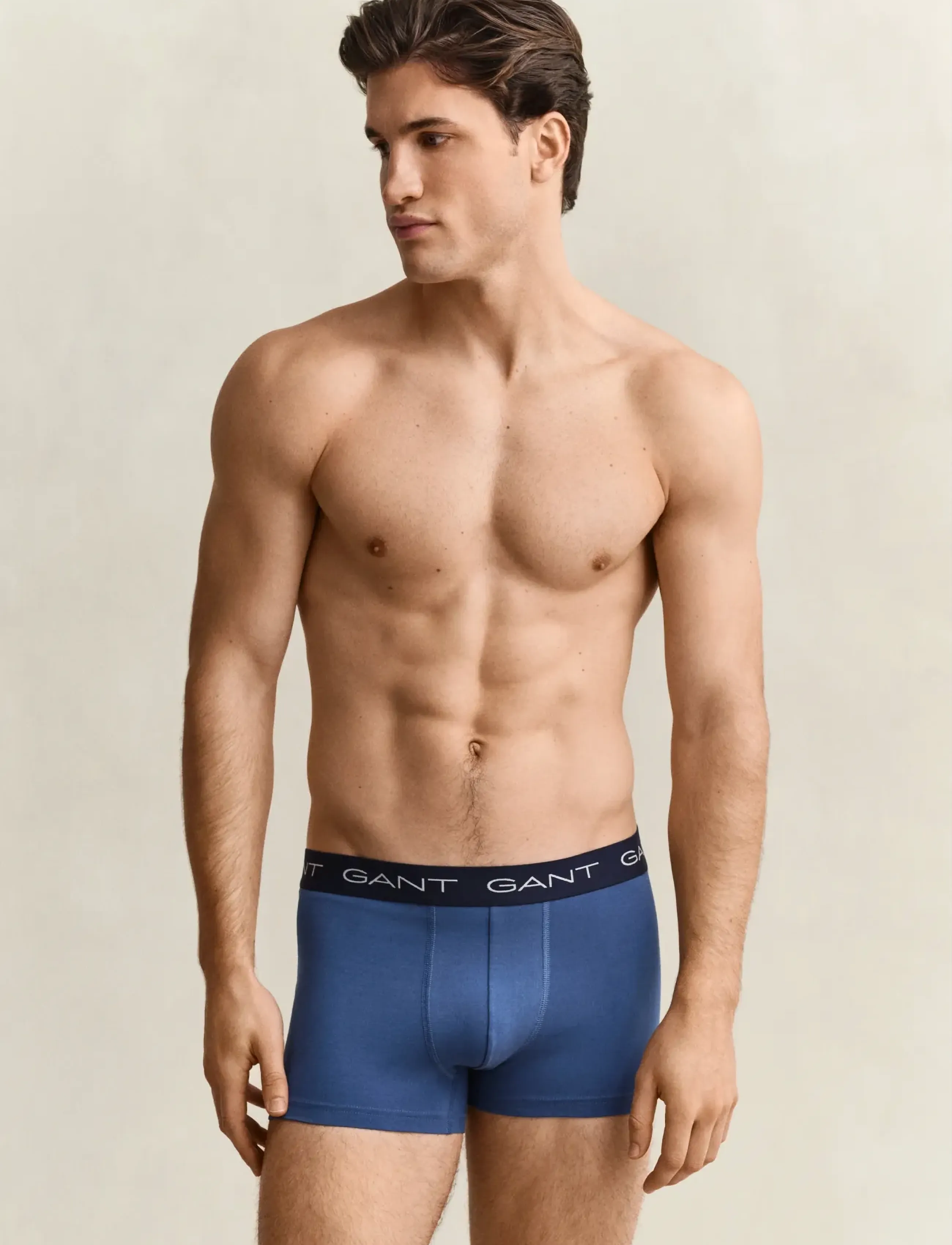 Gant Trunk 3-Pack, Mænd, Boxershorts 3-Pak, Blå, Str: XXXL