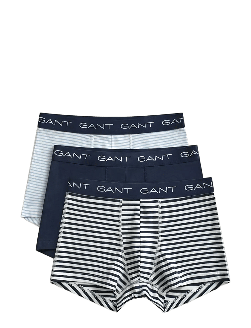 GANT - THIN STRIPE TRUNK 3-PACK - boxerkalsonger - marine - 1