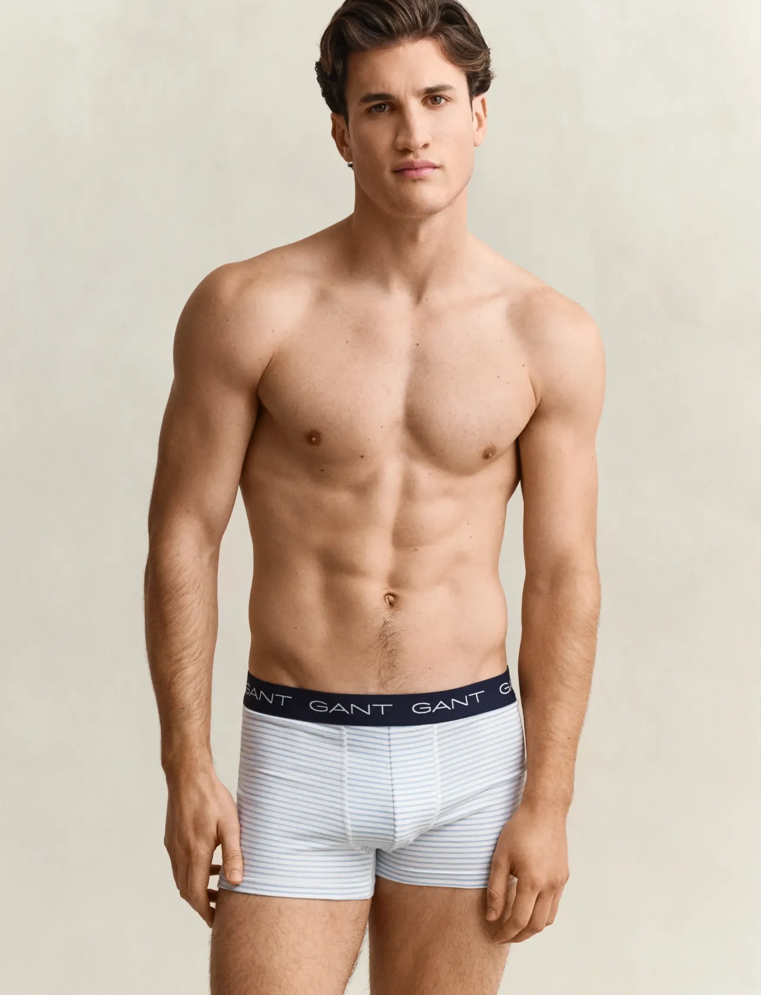 Gant Thin Stripe Trunk 3-Pack, 3XL, Underwear, Blau - Boxers, Männerswear