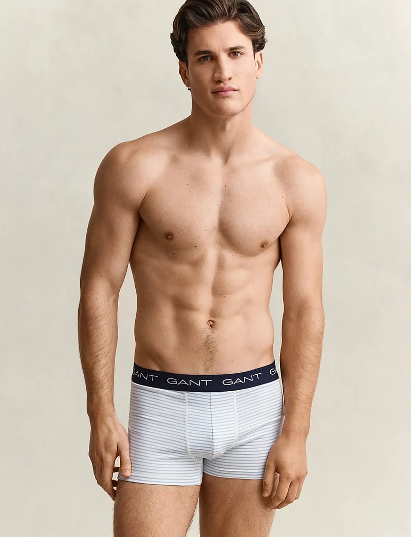 GANT - THIN STRIPE TRUNK 3-PACK - boxerkalsonger - marine - 0