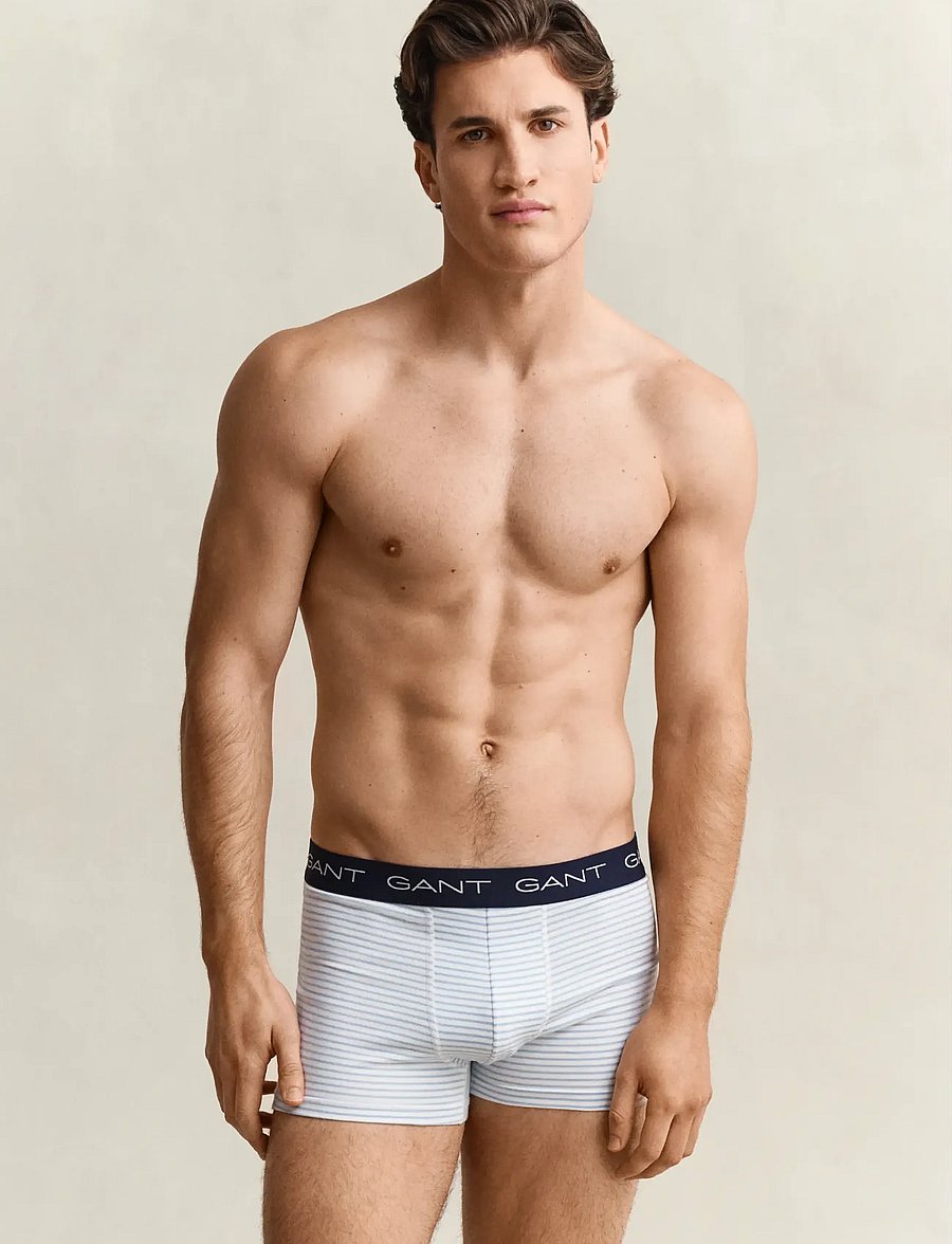Gant - THIN STRIPE TRUNK 3-PACK - multipakk aluspüksid - marine - 0