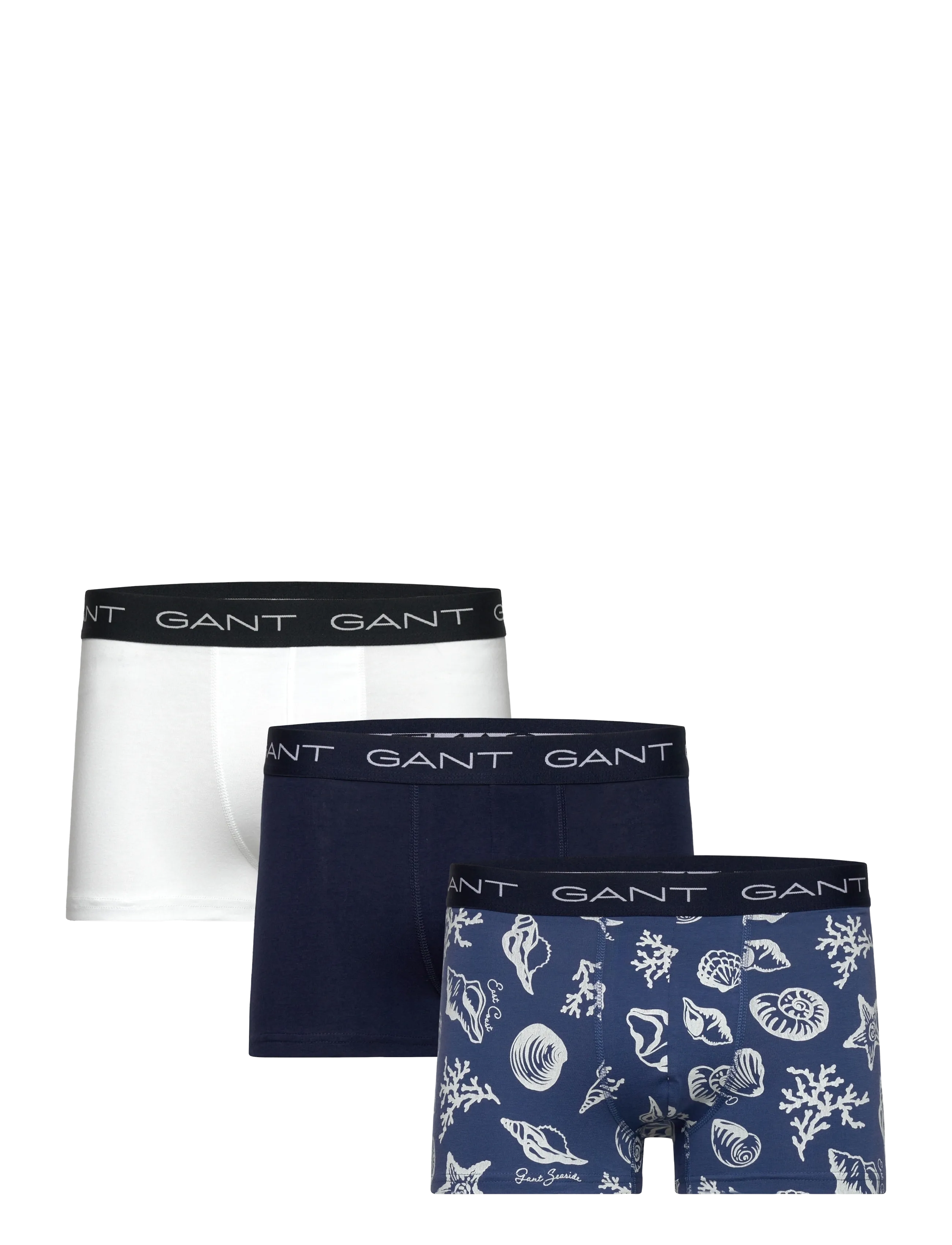 GANT SHELL PRINT TRUNK 3-PACK - Unterwäsche - VINTAGE BLUE / multi