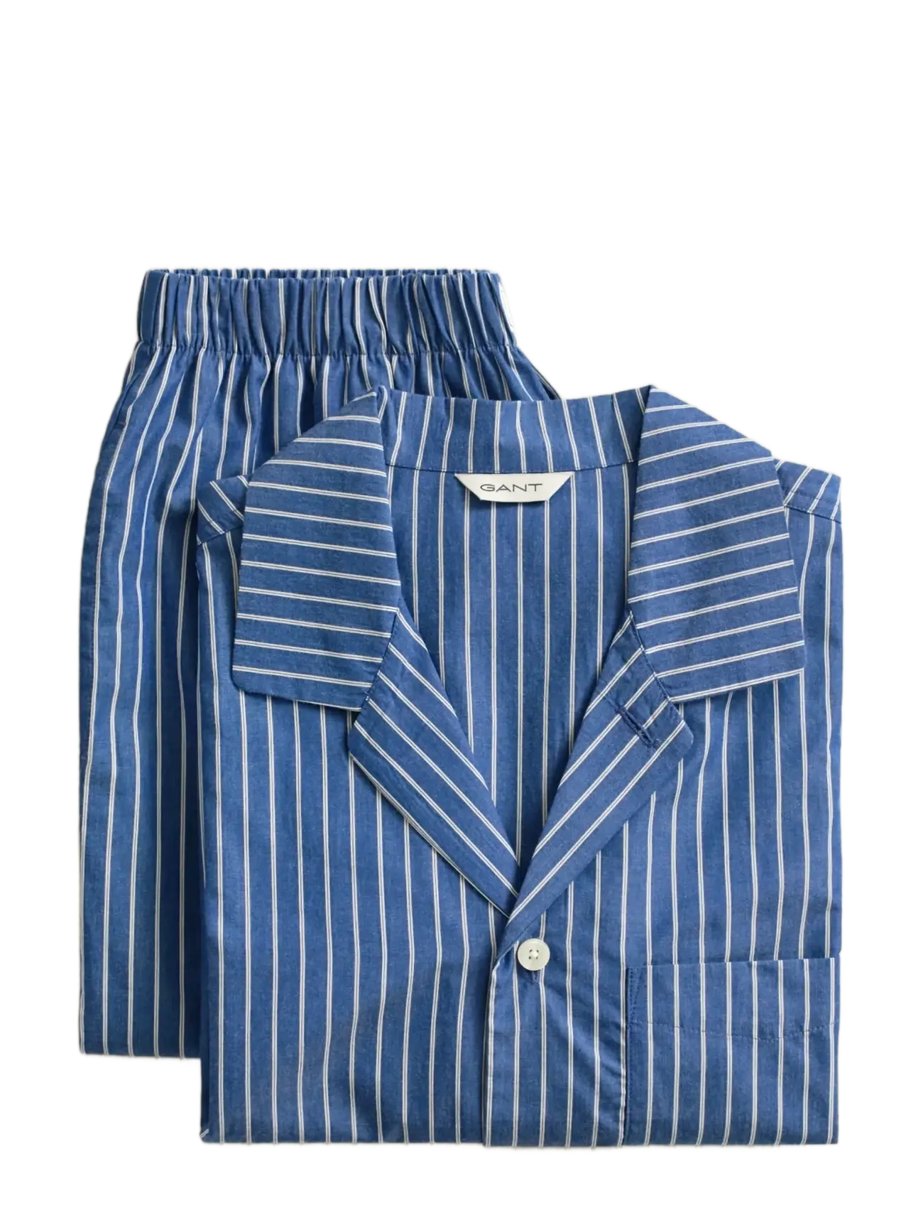 GANT STRIPED POPLIN PAJAMA SET - Aluspesu - DEEP COBALT / blue