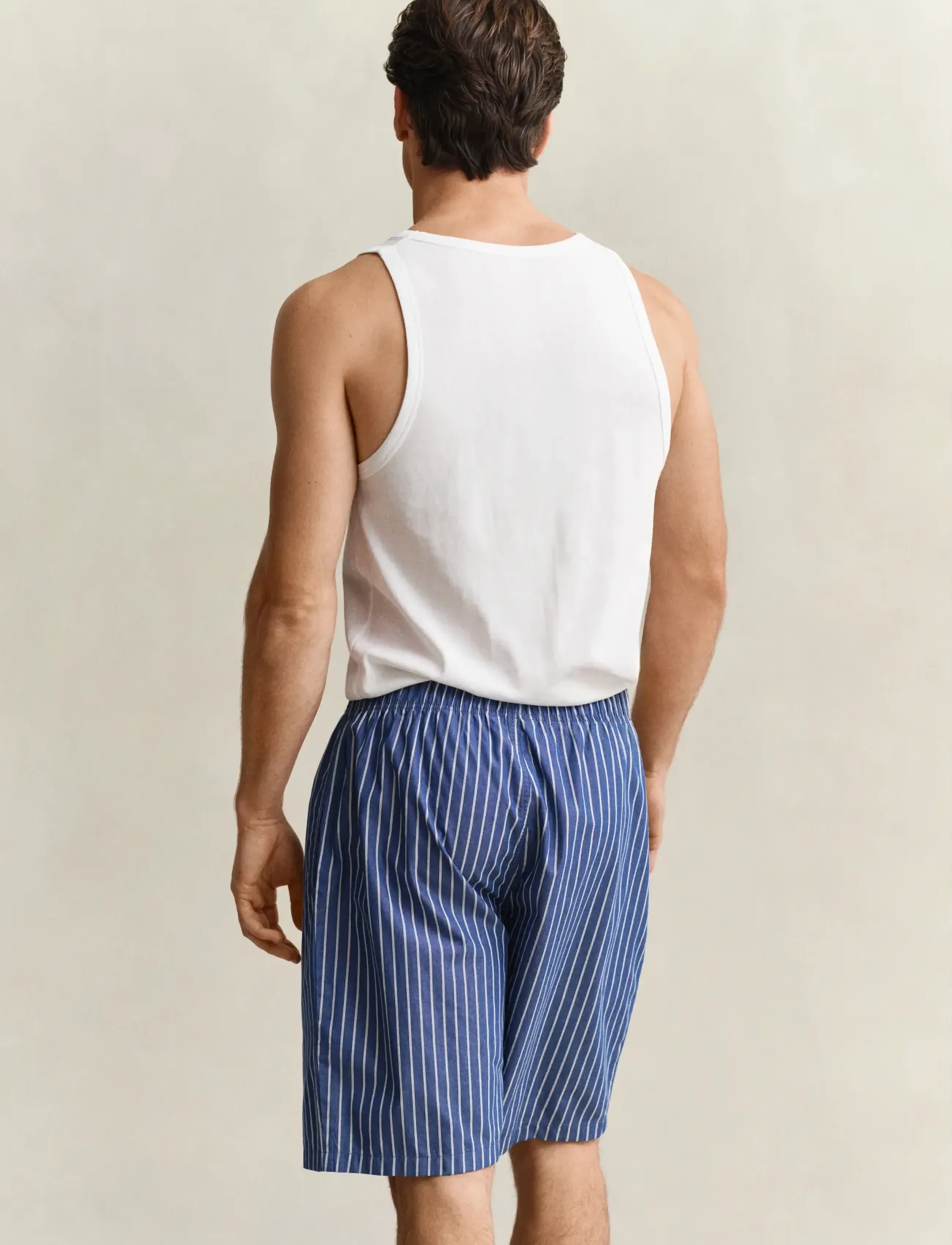 Gant - STRIPED POPLIN PAJAMA SHORTS - deep cobalt - 2