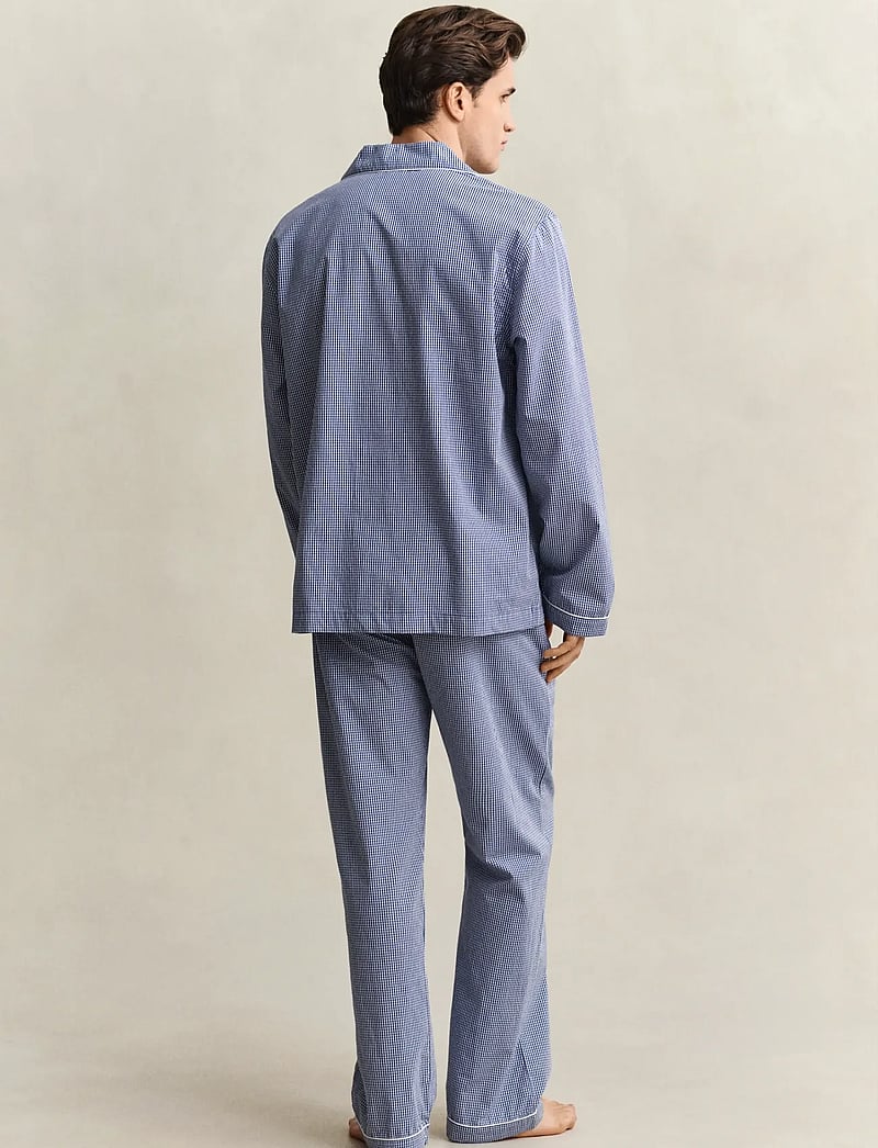 GANT - MINI GINGHAM POPLIN PAJAMA SET - pyjamasets - college blue - 2