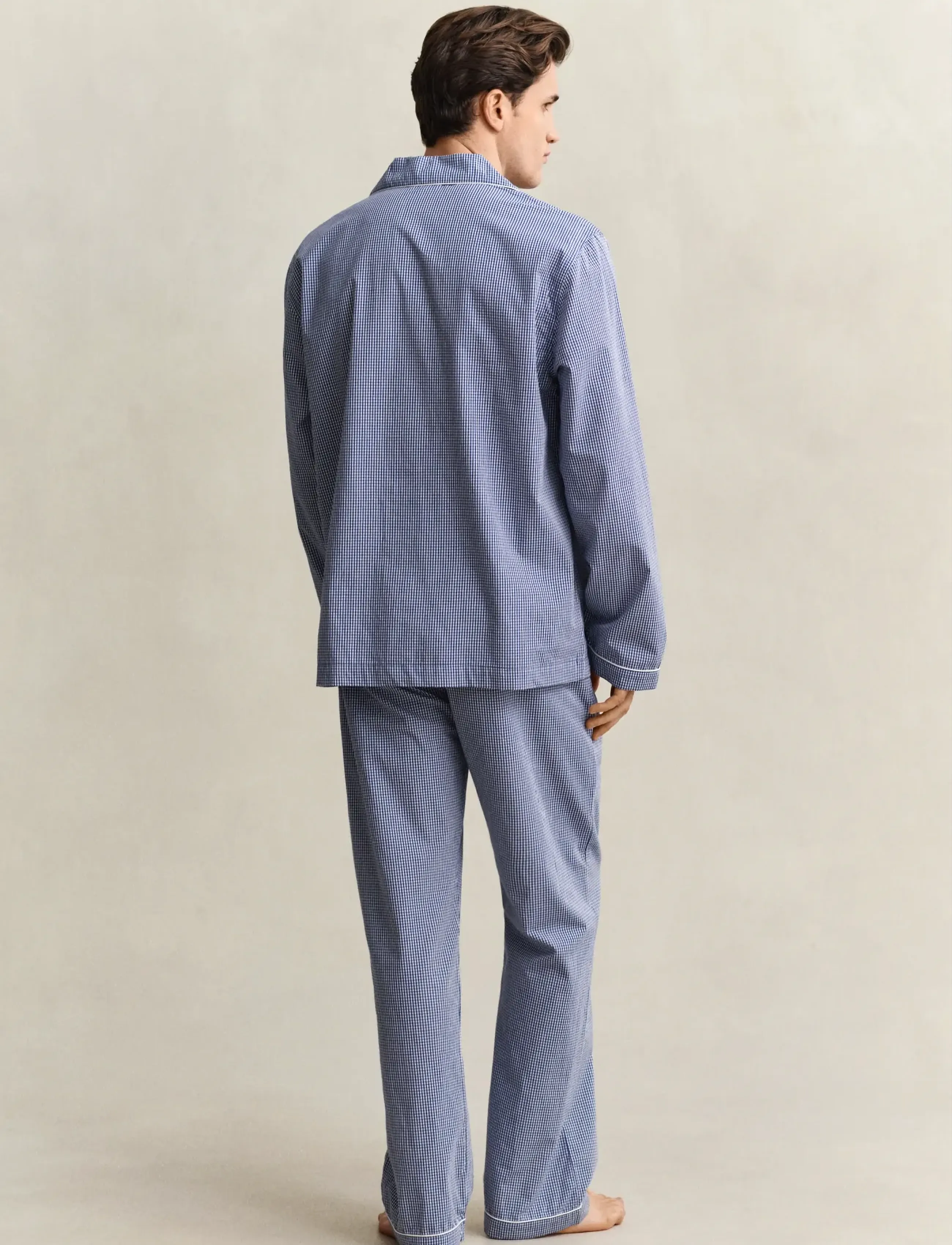 Gant - MINI GINGHAM POPLIN PAJAMA SET - nattøj sæt - college blue - 2