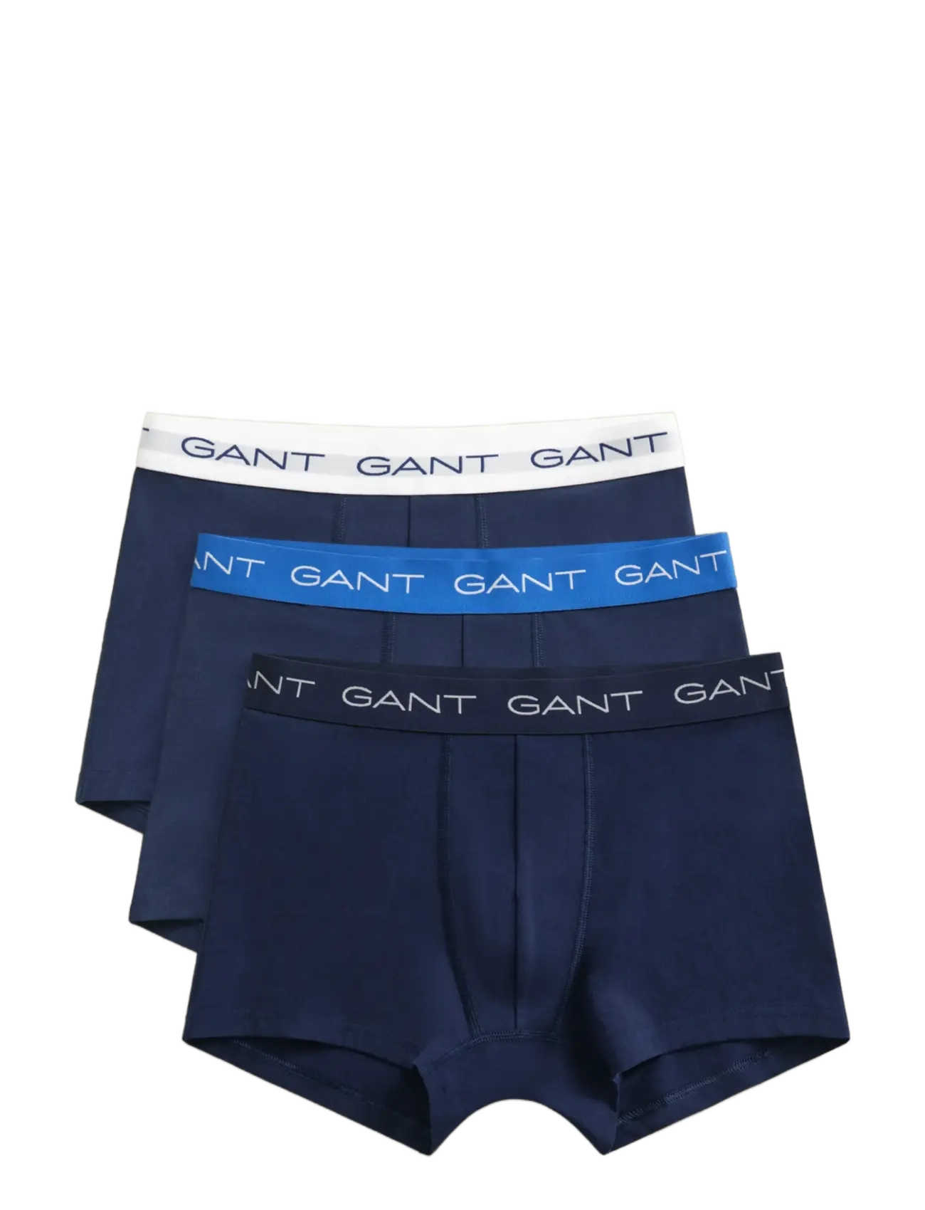 Gant Trunk 3-Pack, Mænd, Trunks 3-Pak, Navy, Str: XL