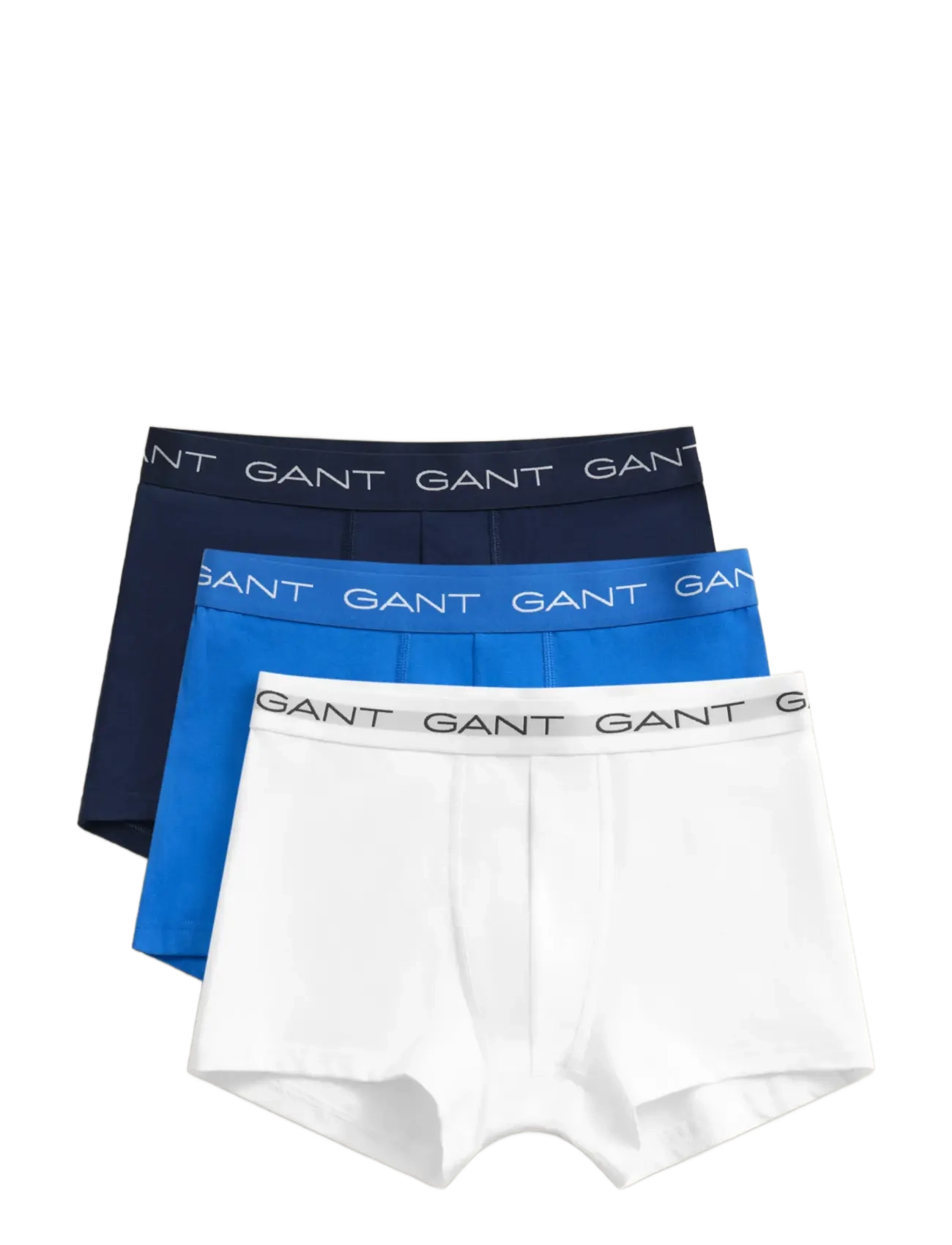 Gant Trunk 3-Pack, Mænd, Trunks 3-Pak, Hvid, Str: L