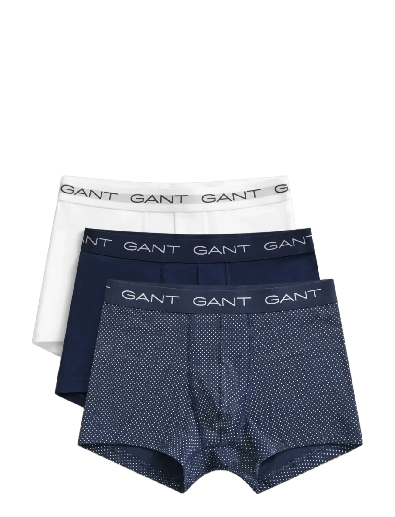 Gant Dot Print Trunk 3-Pack, L, Underwear, Marineblau - Boxers, Männerswear