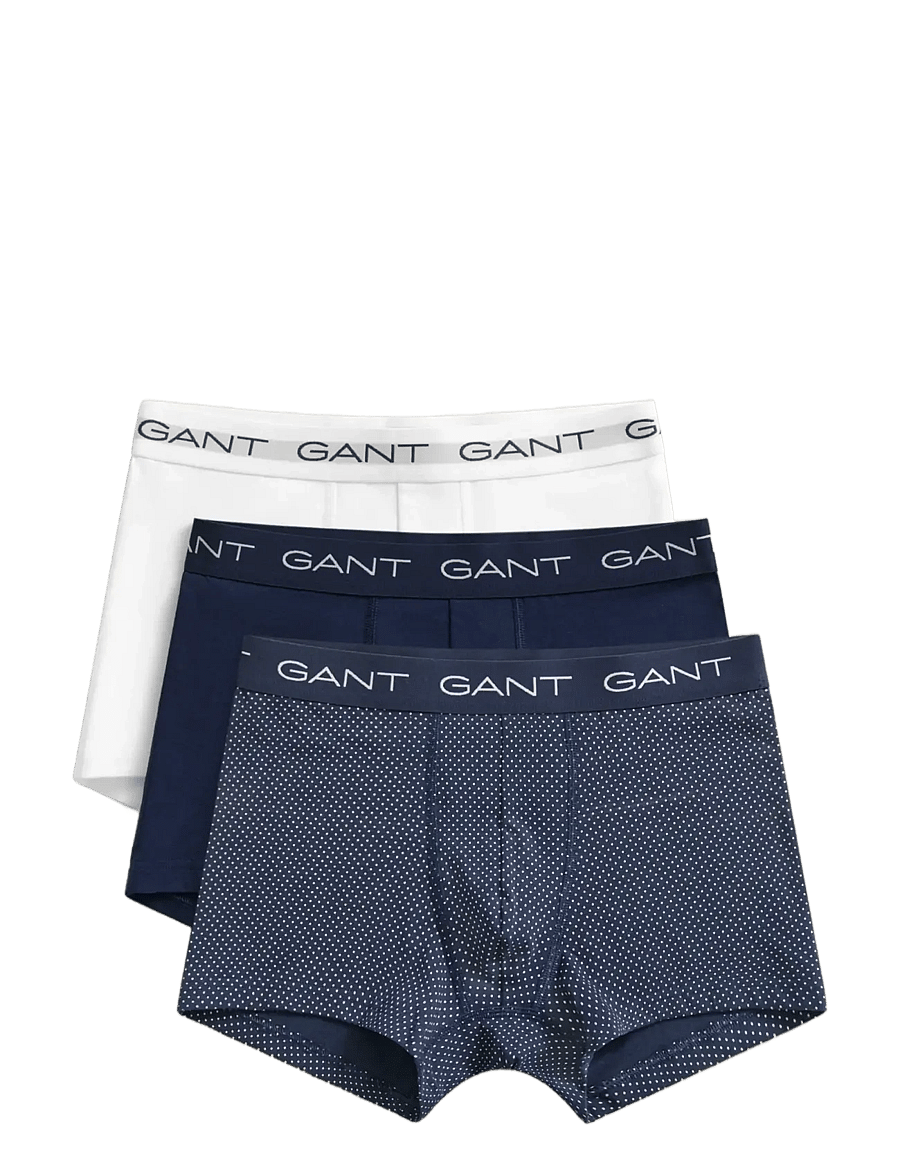 Gant - DOT PRINT TRUNK 3-PACK - enge boxershorts - marine - 0