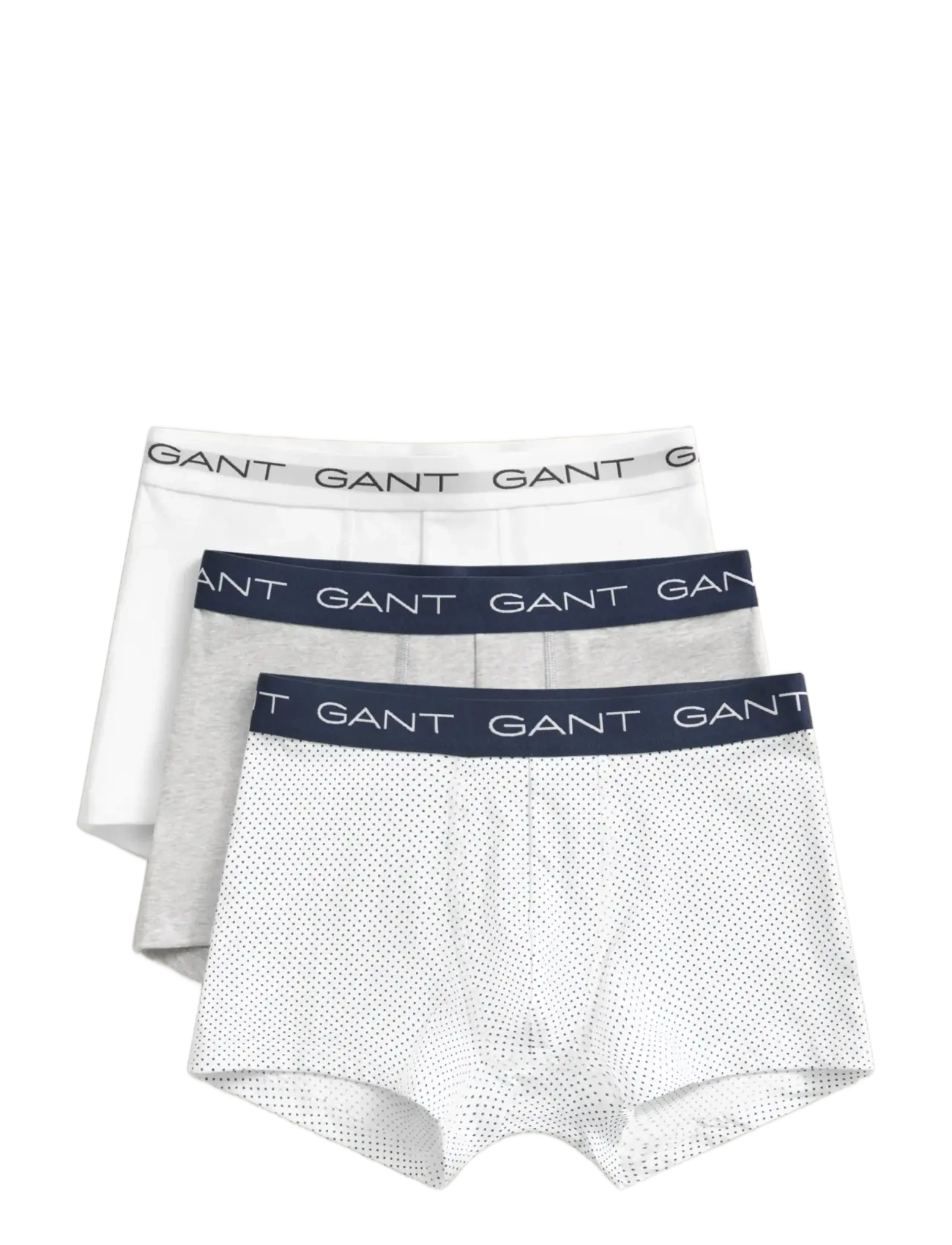 Gant Dot Print Trunk 3-Pack, XL, White, Undertøj > Boksere, Herre