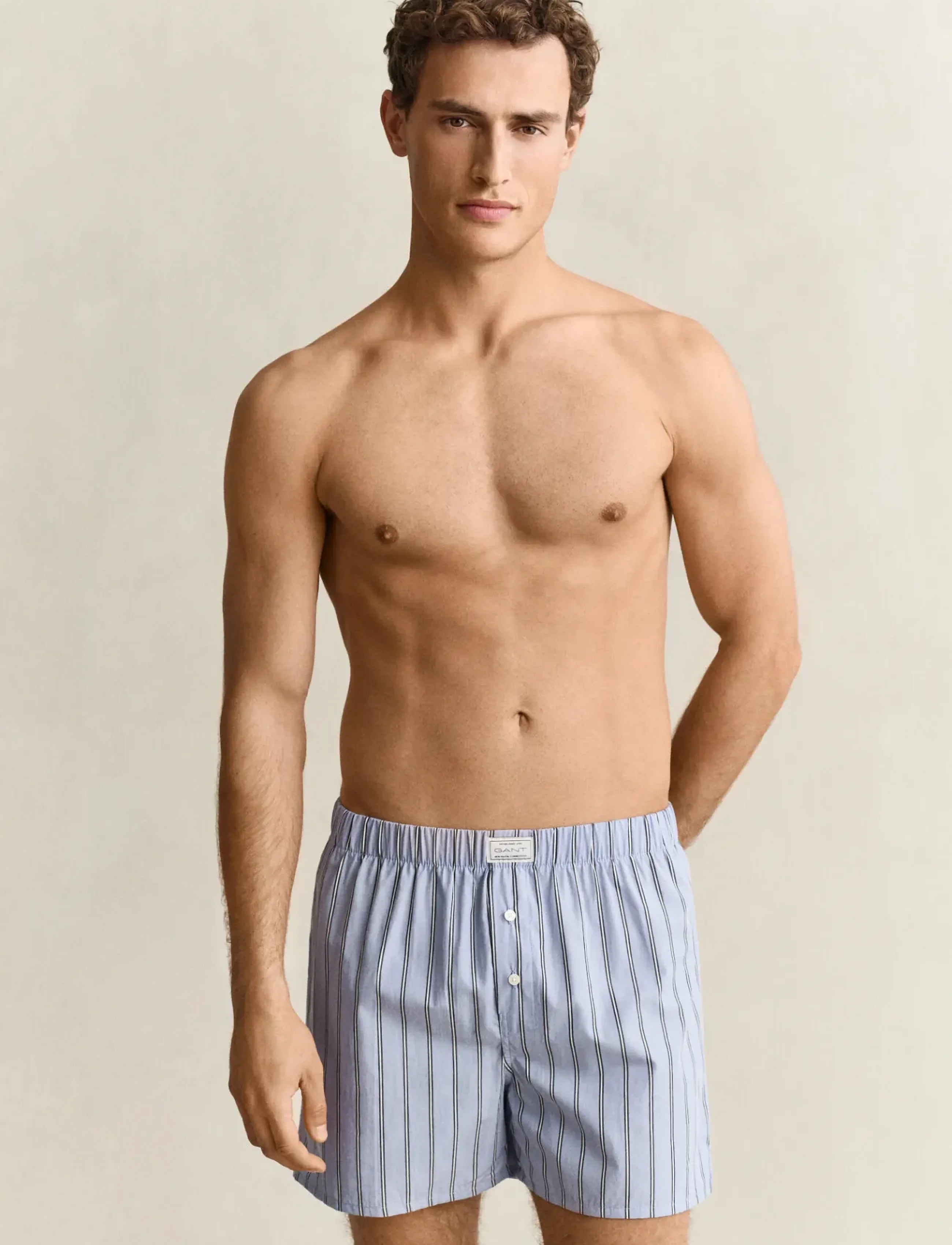 Gant - STRIPED BOXER SHORTS 2-PACK - lavender blue - 0