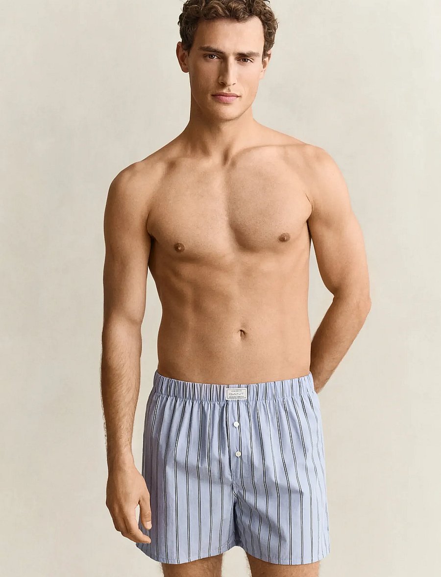 Gant - STRIPED BOXER SHORTS 2-PACK - lavender blue - 0