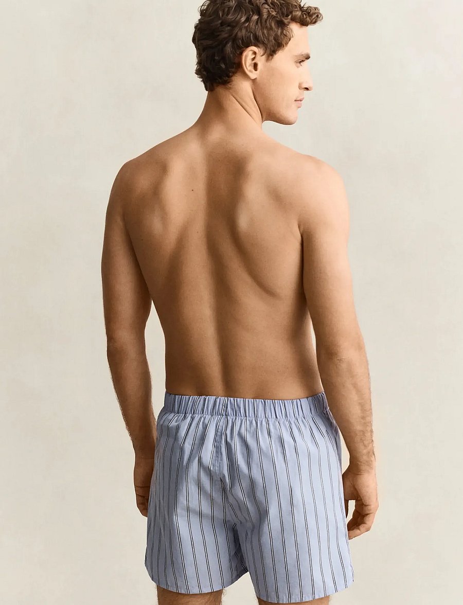 Gant - STRIPED BOXER SHORTS 2-PACK - lavender blue - 2