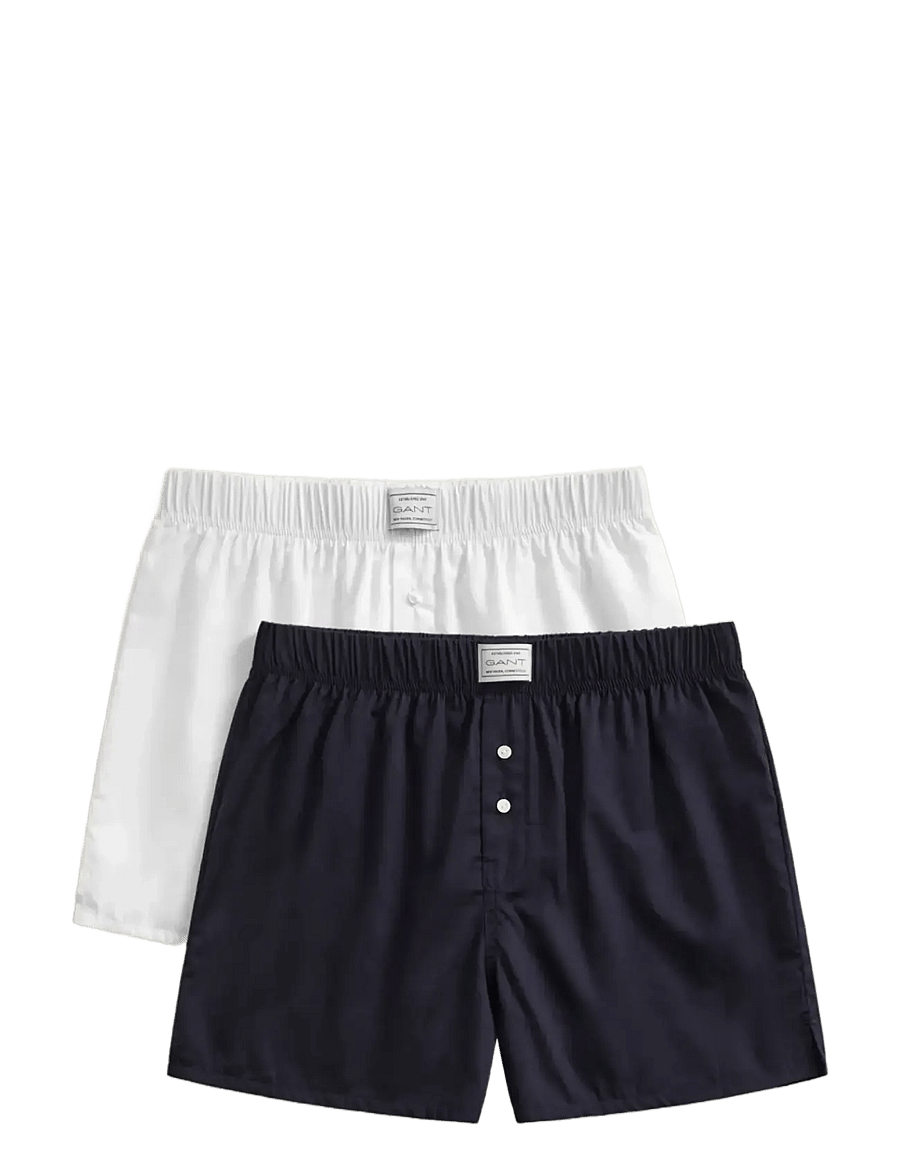 Gant - WOVEN COTTON BOXER 2-PACK - eggshell - 2