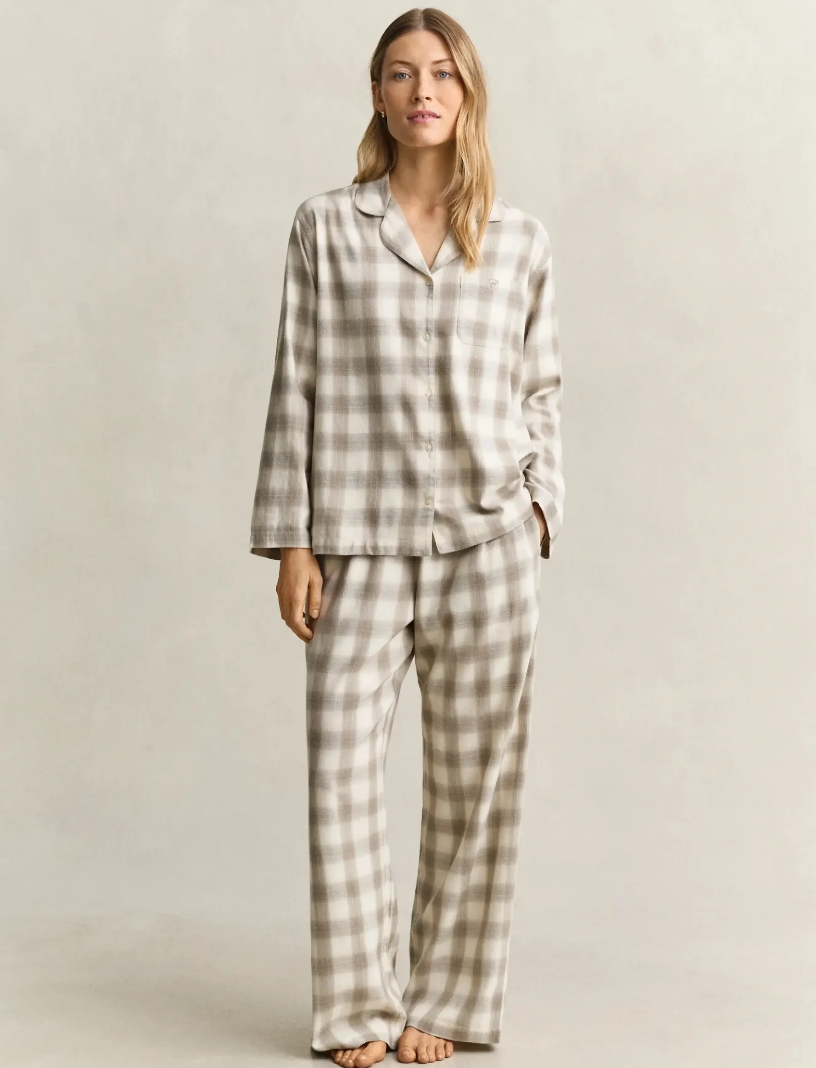 Checked Flannel Pajama Set