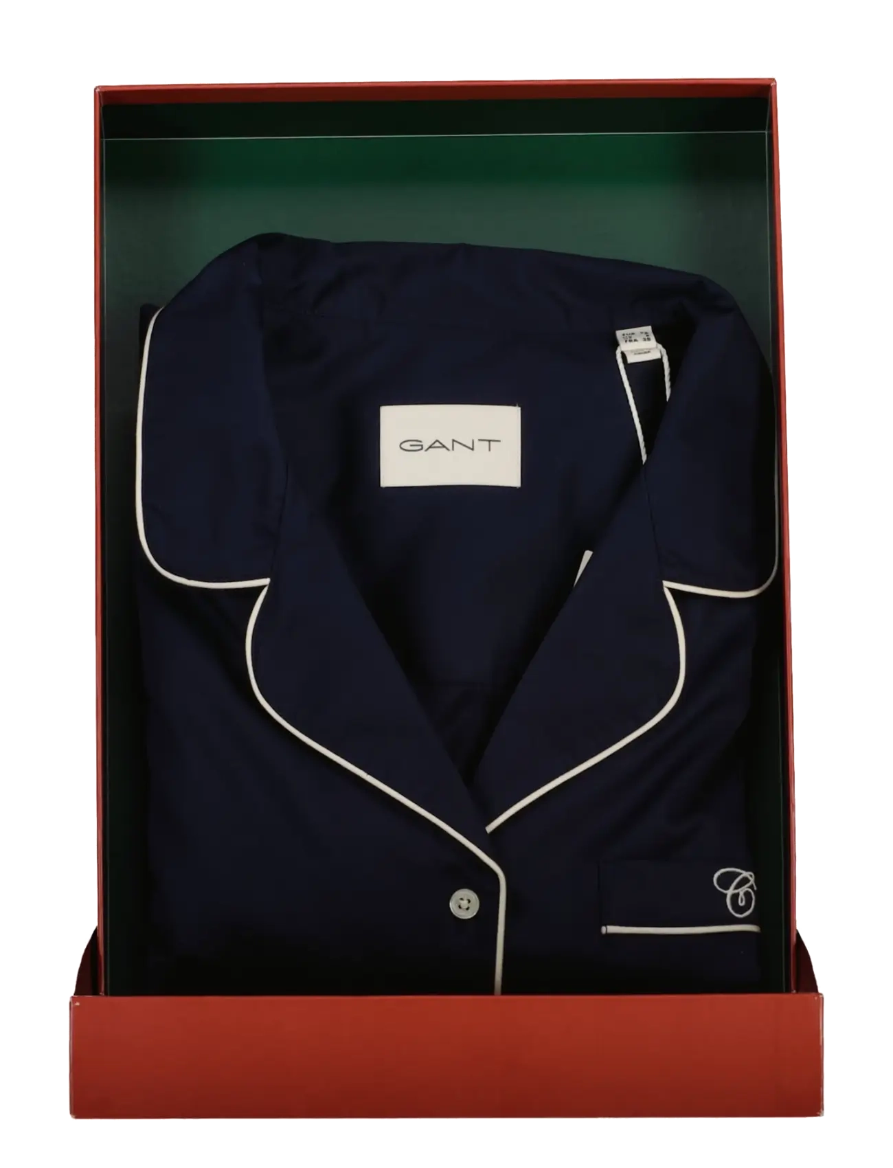 Gant SATIN PAJAMA SET - Skandinaviskt mode - EVENING BLUE / navy