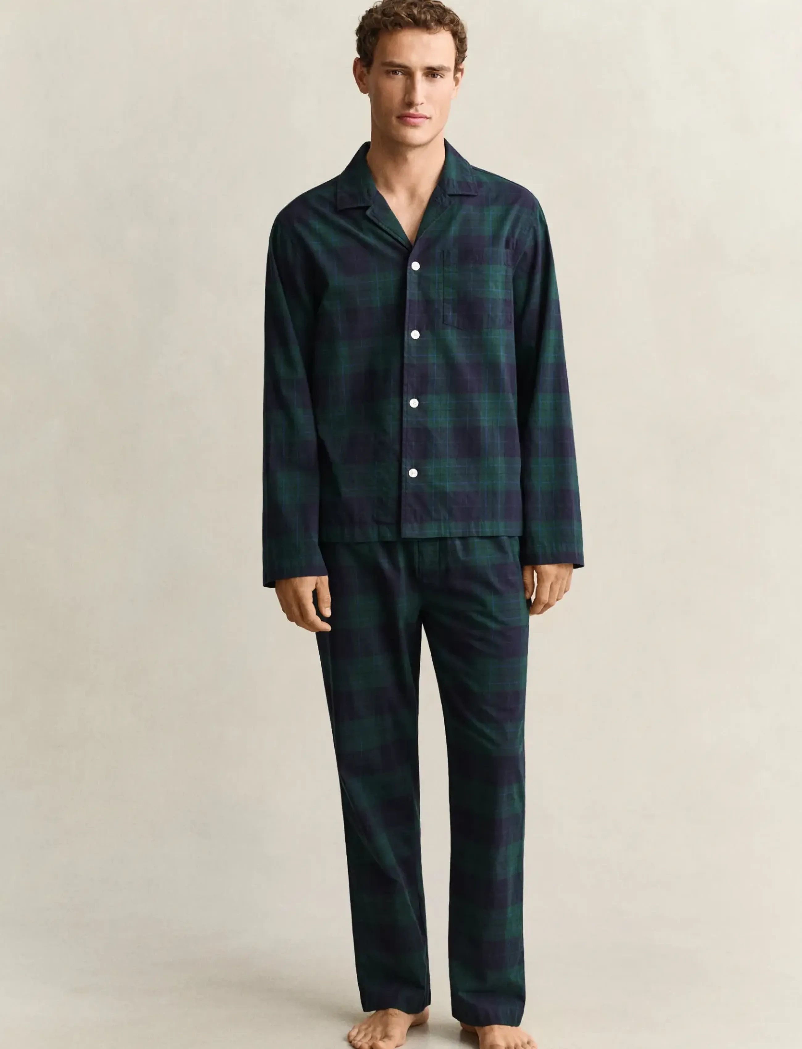 Gant CHECKED PAJAMA SET GIFTBOX - Nach Anlass kaufen - TARTAN GREEN / green
