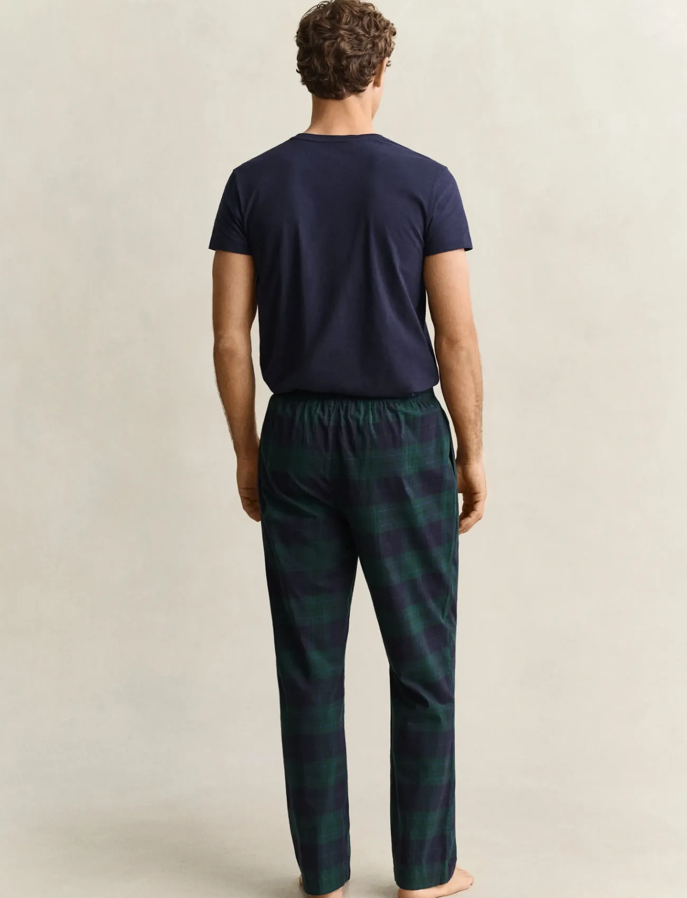 Gant - FLANNEL CHECKED PYJAMA PANT - pyjamahosen - tartan green - 2