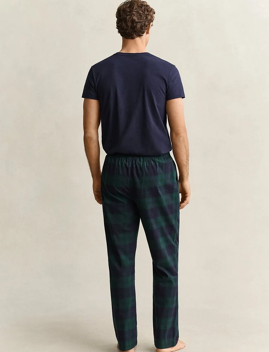 Gant - FLANNEL CHECKED PYJAMA PANT - pyjamahosen - tartan green - 2