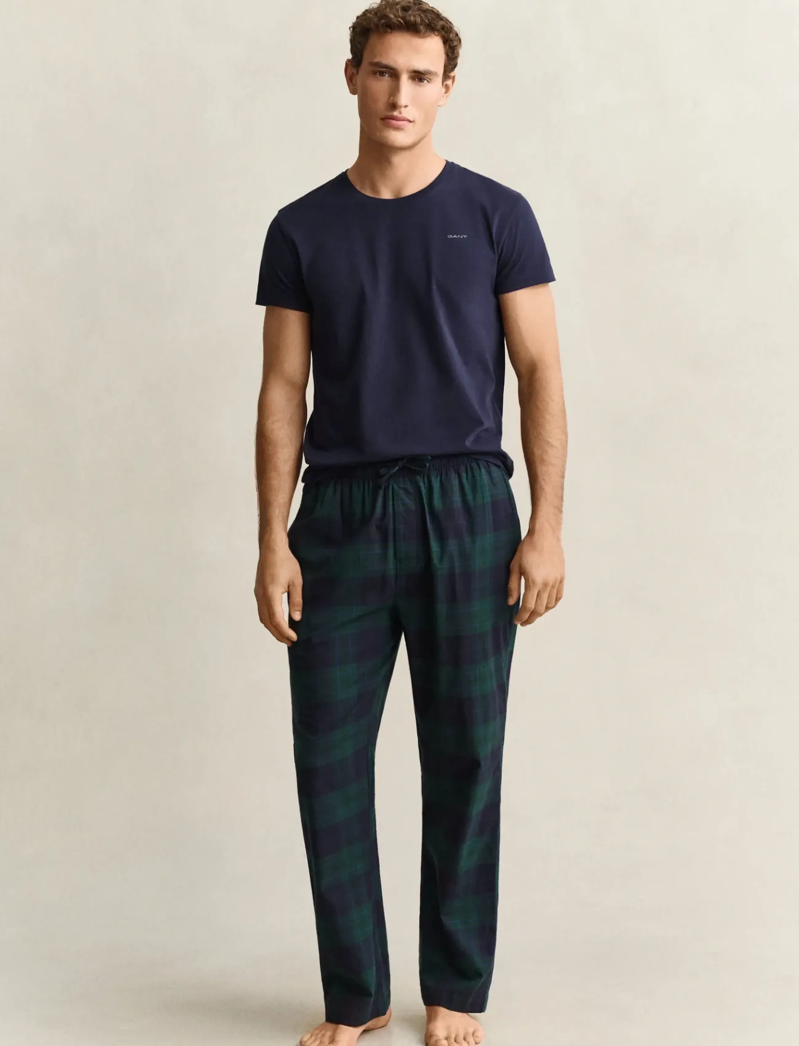 Gant FLANNEL CHECKED PYJAMA PANT - Nach Anlass kaufen - TARTAN GREEN / green