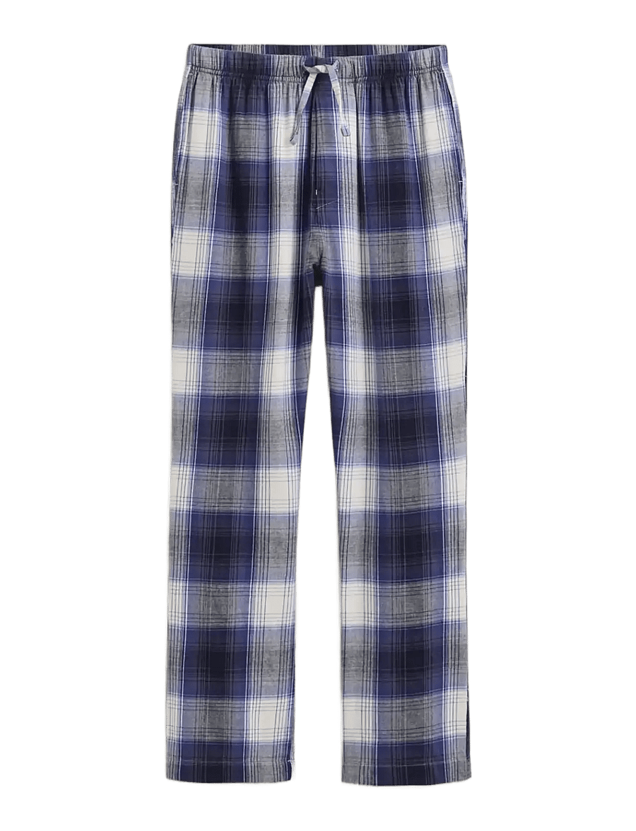 Gant - FLANNEL CHECKED PYJAMA PANT - pyjamasbyxor - marine - 1