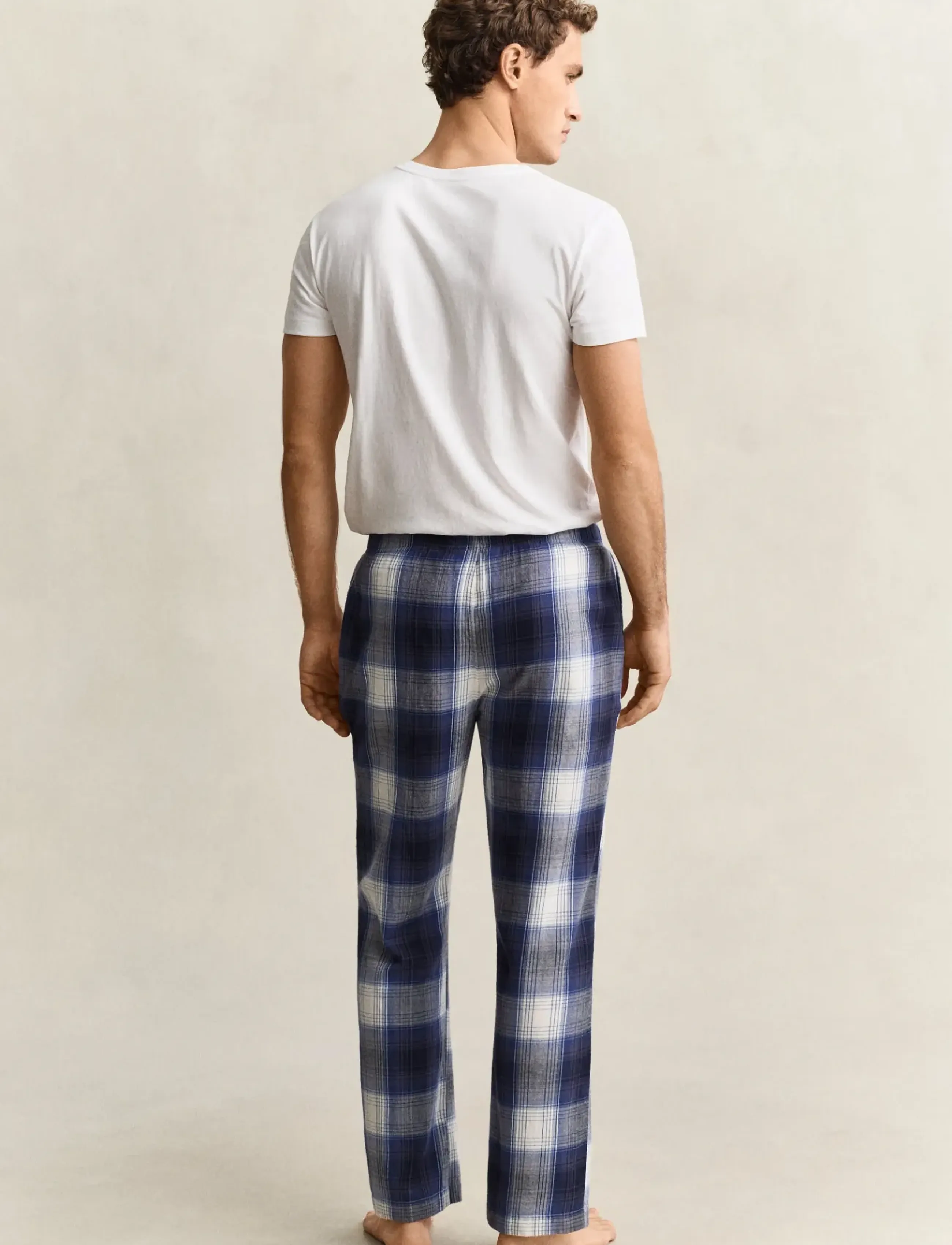 Gant - FLANNEL CHECKED PYJAMA PANT - marine - 2