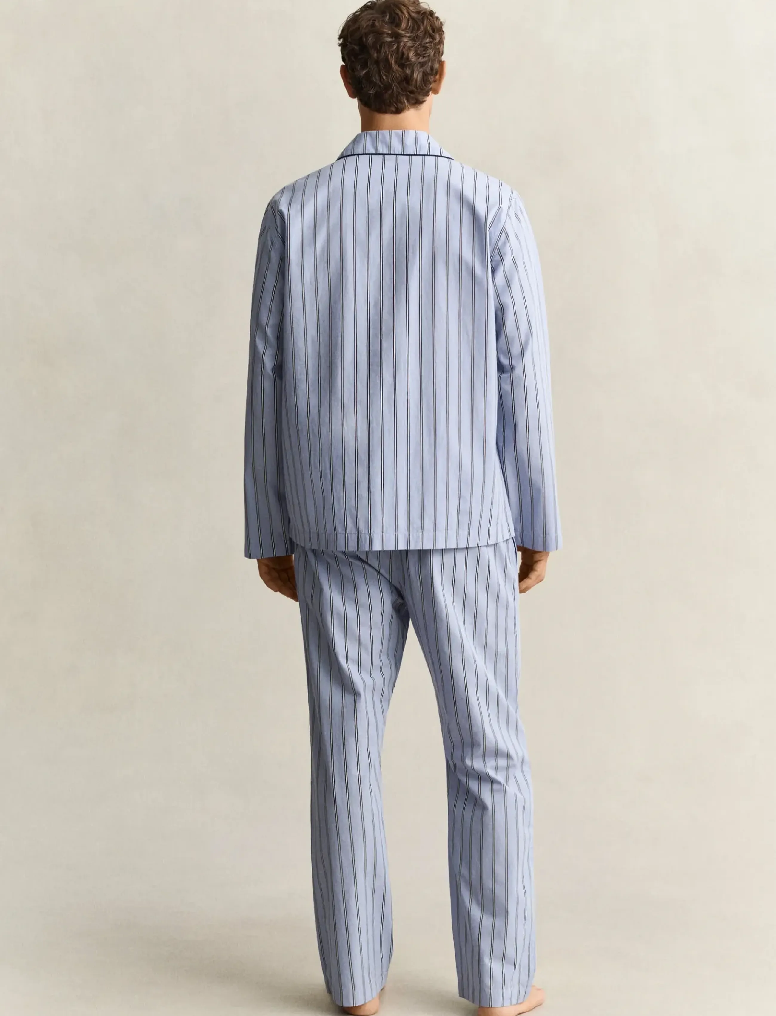 Gant - STRIPED POPLIN PYJAMA SET - lavender blue - 3