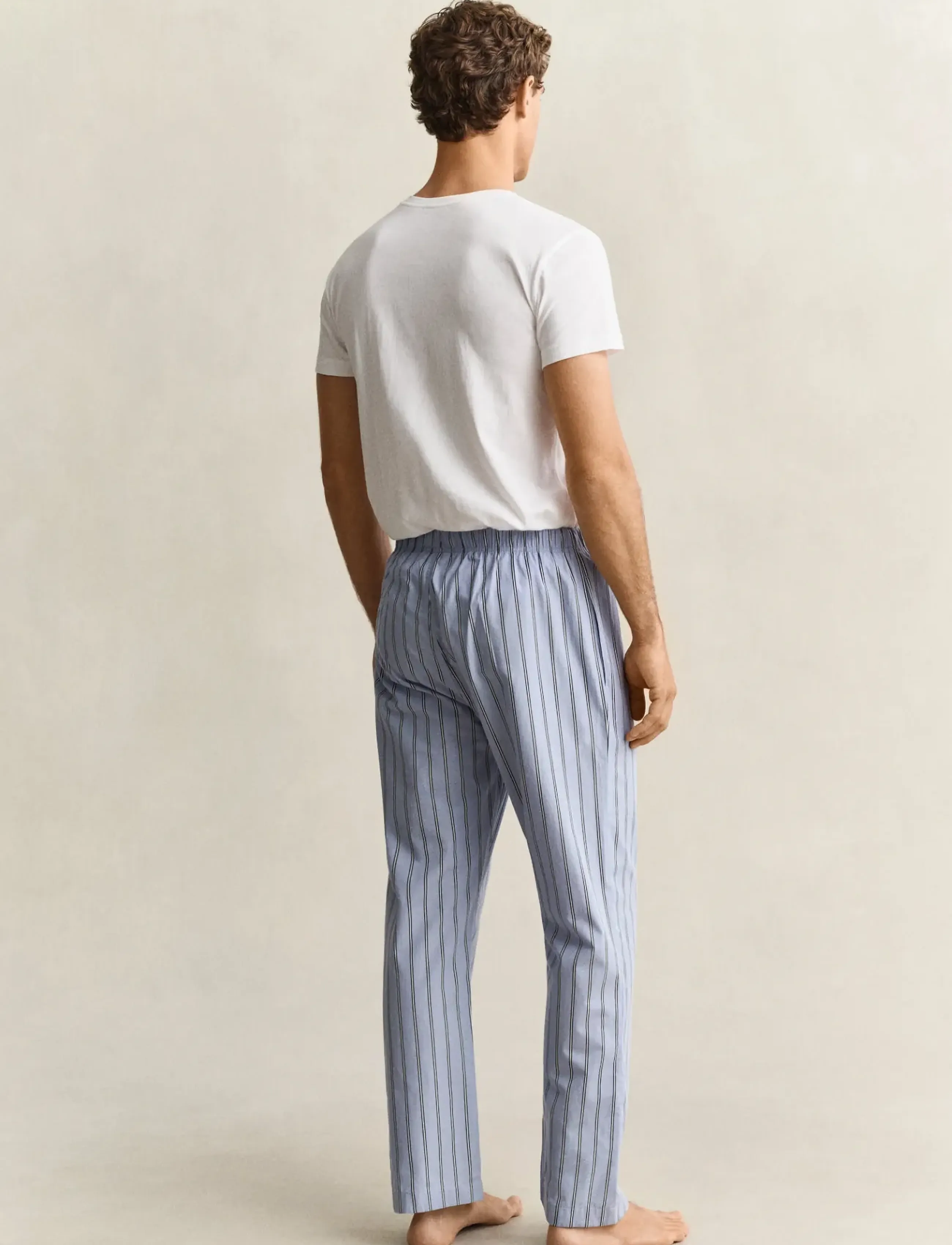 Gant - STRIPED POPLIN PYJAMA PANT - pyjamahosen - lavender blue - 1