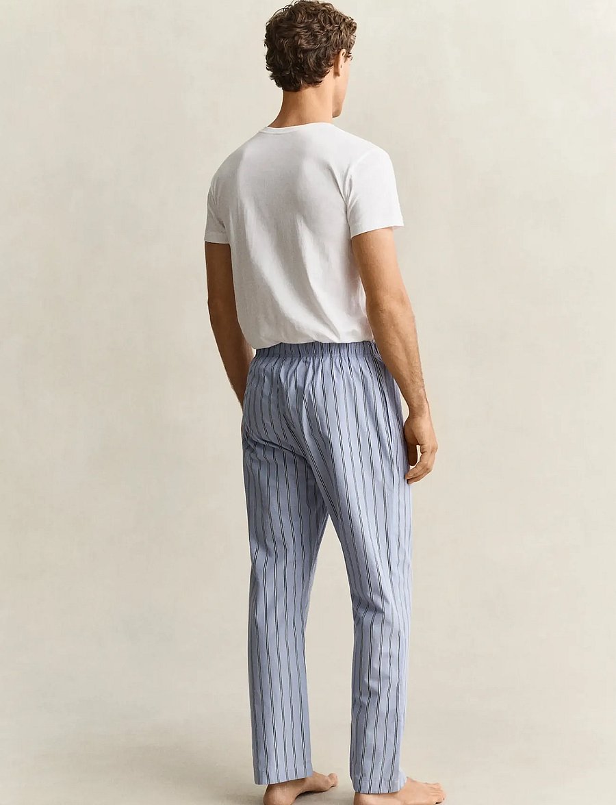 Gant - STRIPED POPLIN PYJAMA PANT - pyjamahosen - lavender blue - 1