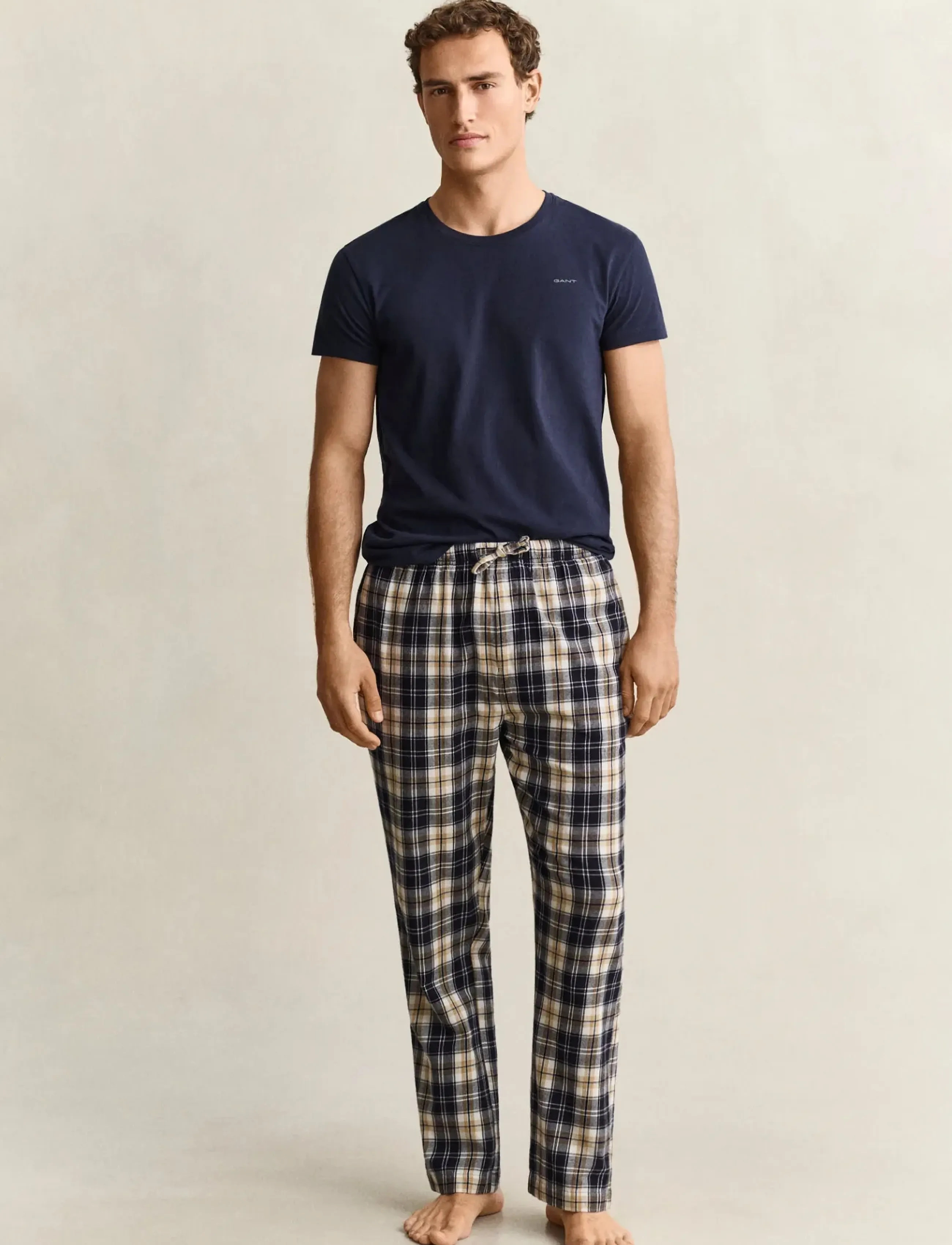 Gant CHECKED PYJAMA PANTS - Gant - EVENING BLUE / navy