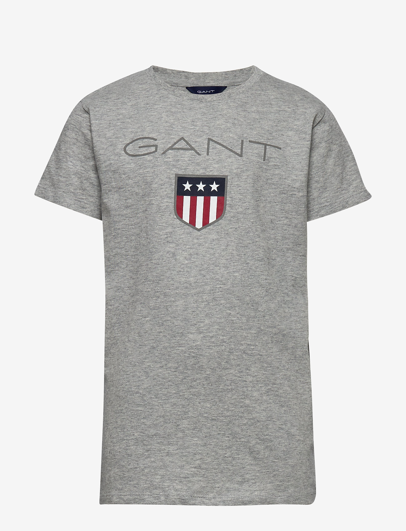 GANT - GANT SHIELD SS T-SHIRT - light grey melange - 0