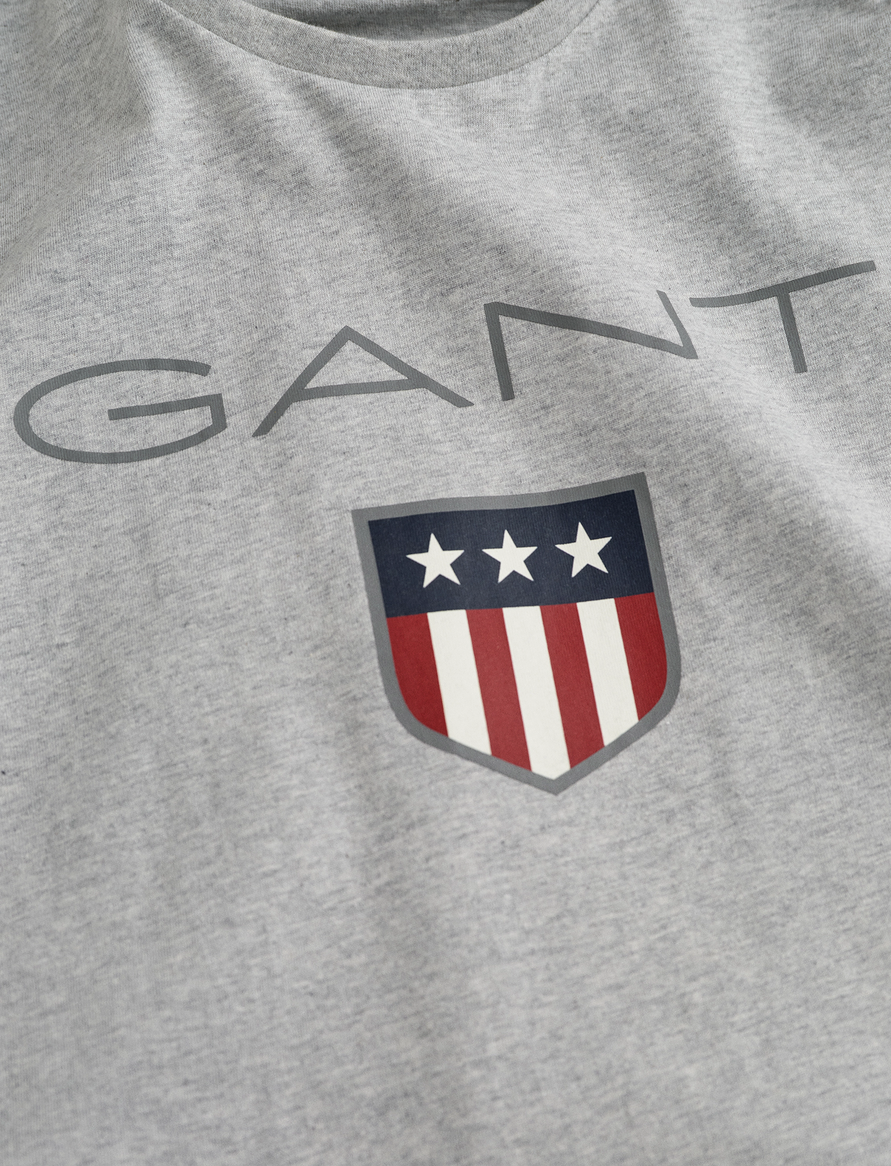 GANT - GANT SHIELD SS T-SHIRT - light grey melange - 3