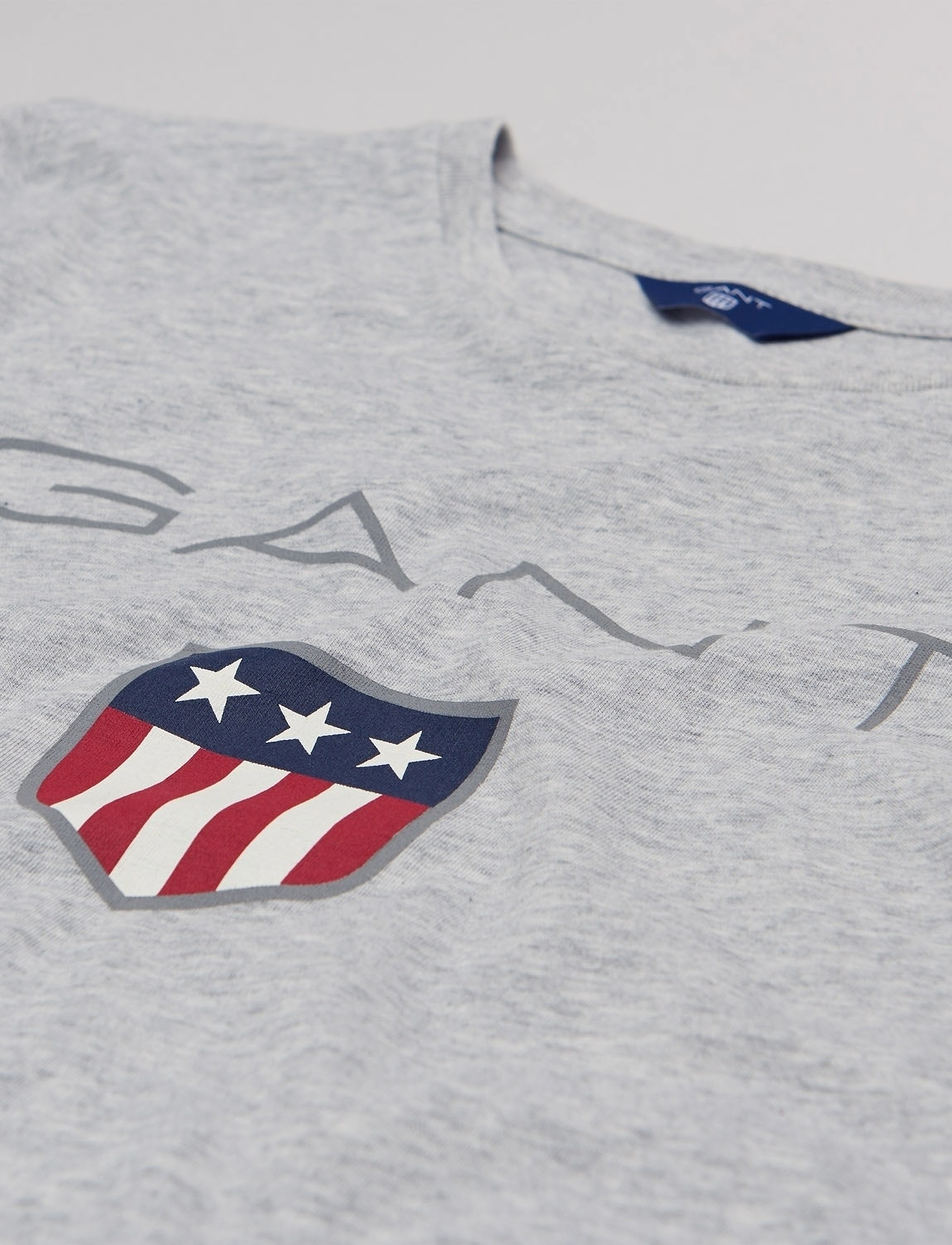 GANT - GANT SHIELD SS T-SHIRT - light grey melange - 4