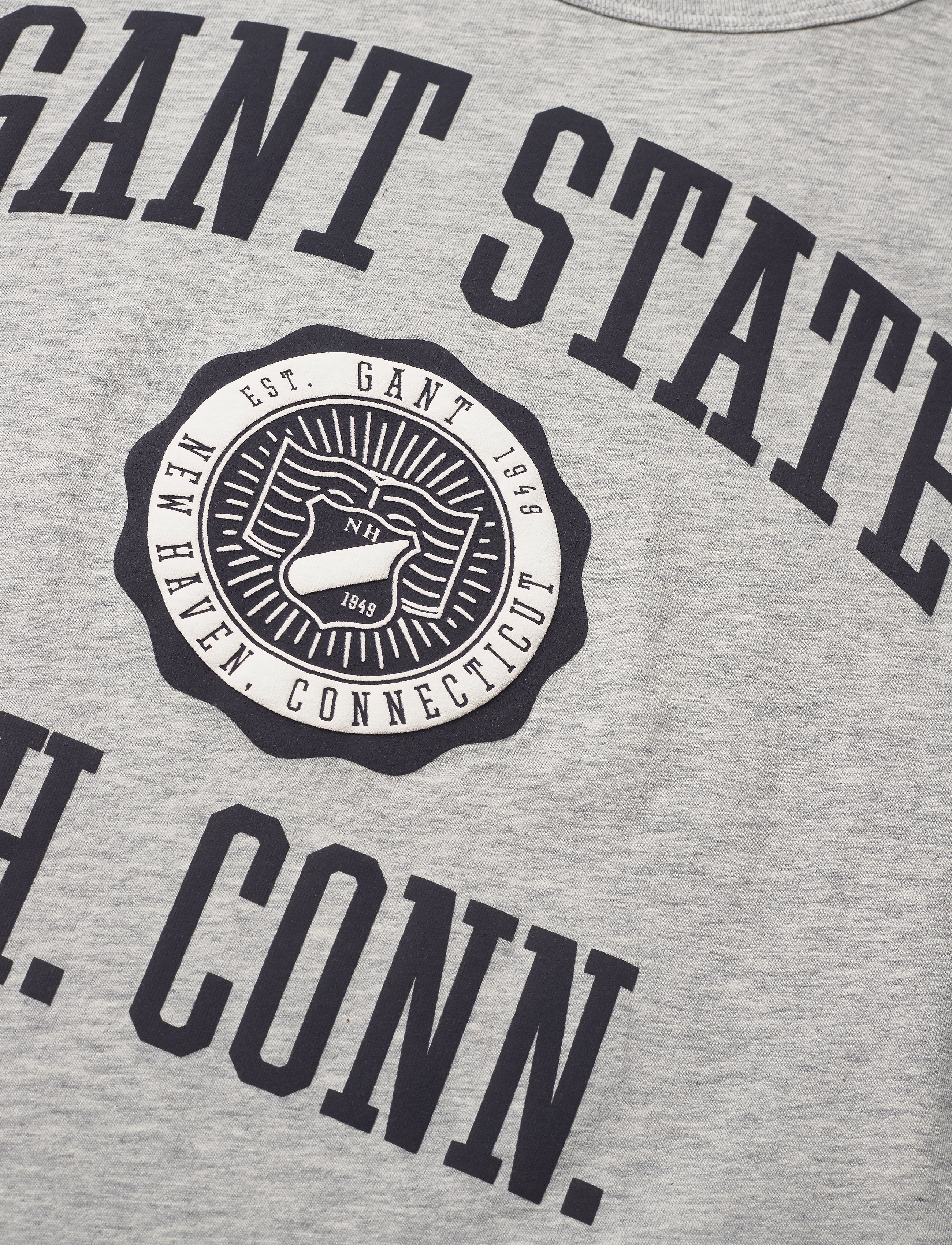 GANT - D1. GANT VARSITY SS T-SHIRT - light grey melange - 2