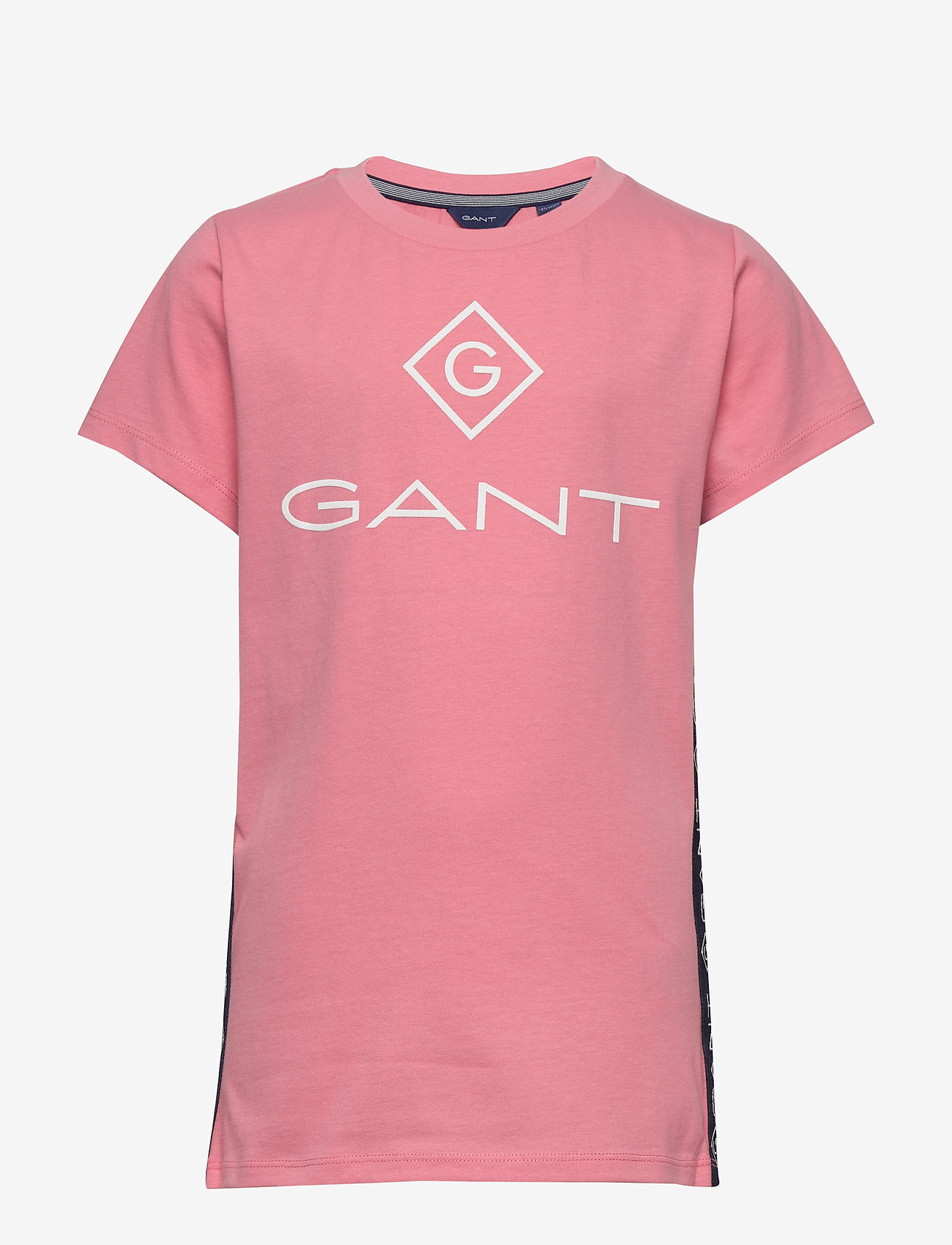 GANT - D1. LOCK UP STRIPE SS T-SHIRT - strawberry pink - 0