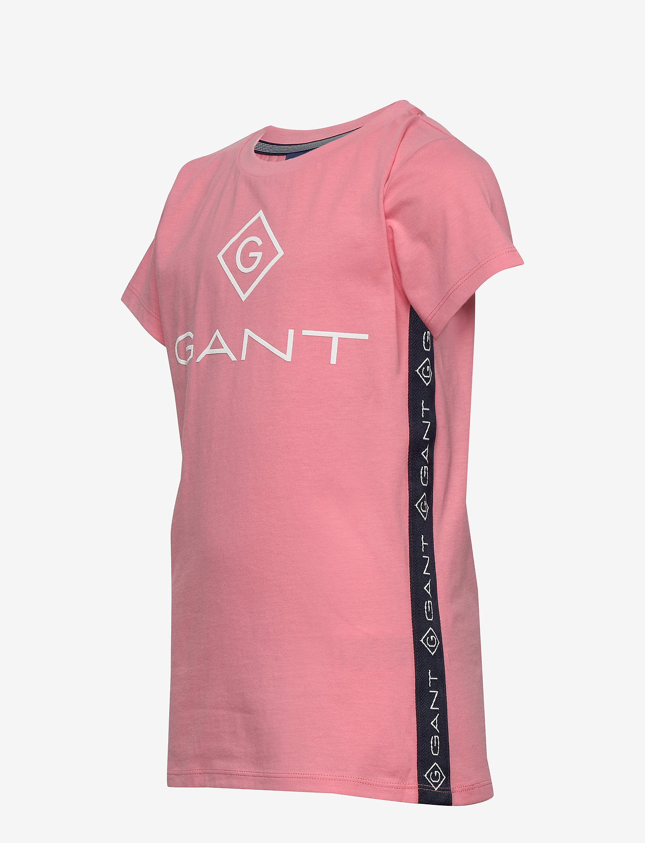 GANT - D1. LOCK UP STRIPE SS T-SHIRT - strawberry pink - 2