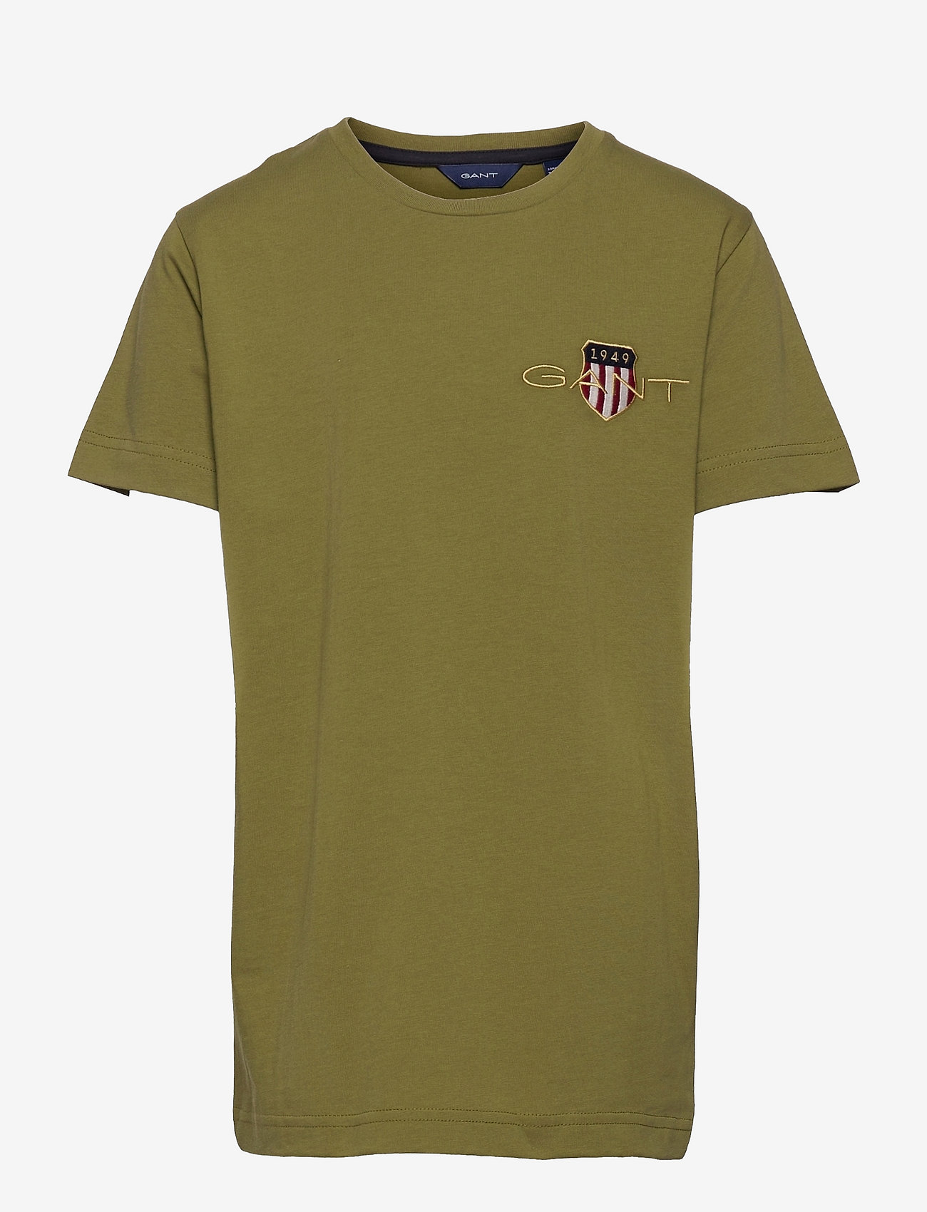 GANT - ARCHIVE SHIELD EMB SS T-SHIRT - olive branch green - 0