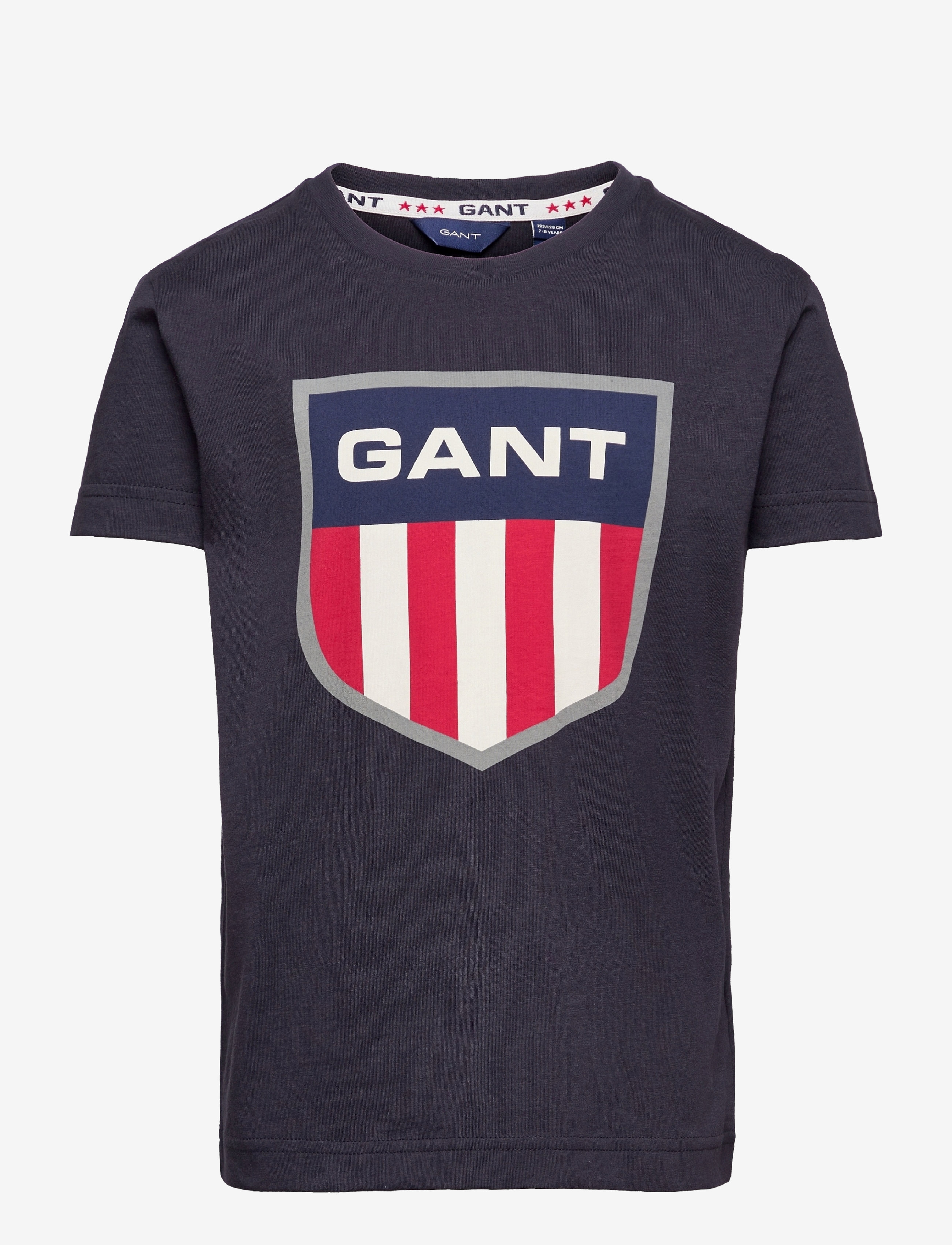 GANT D1. RETRO SHIELD SS T-SHIRT - Põhitooted - EVENING BLUE / blue