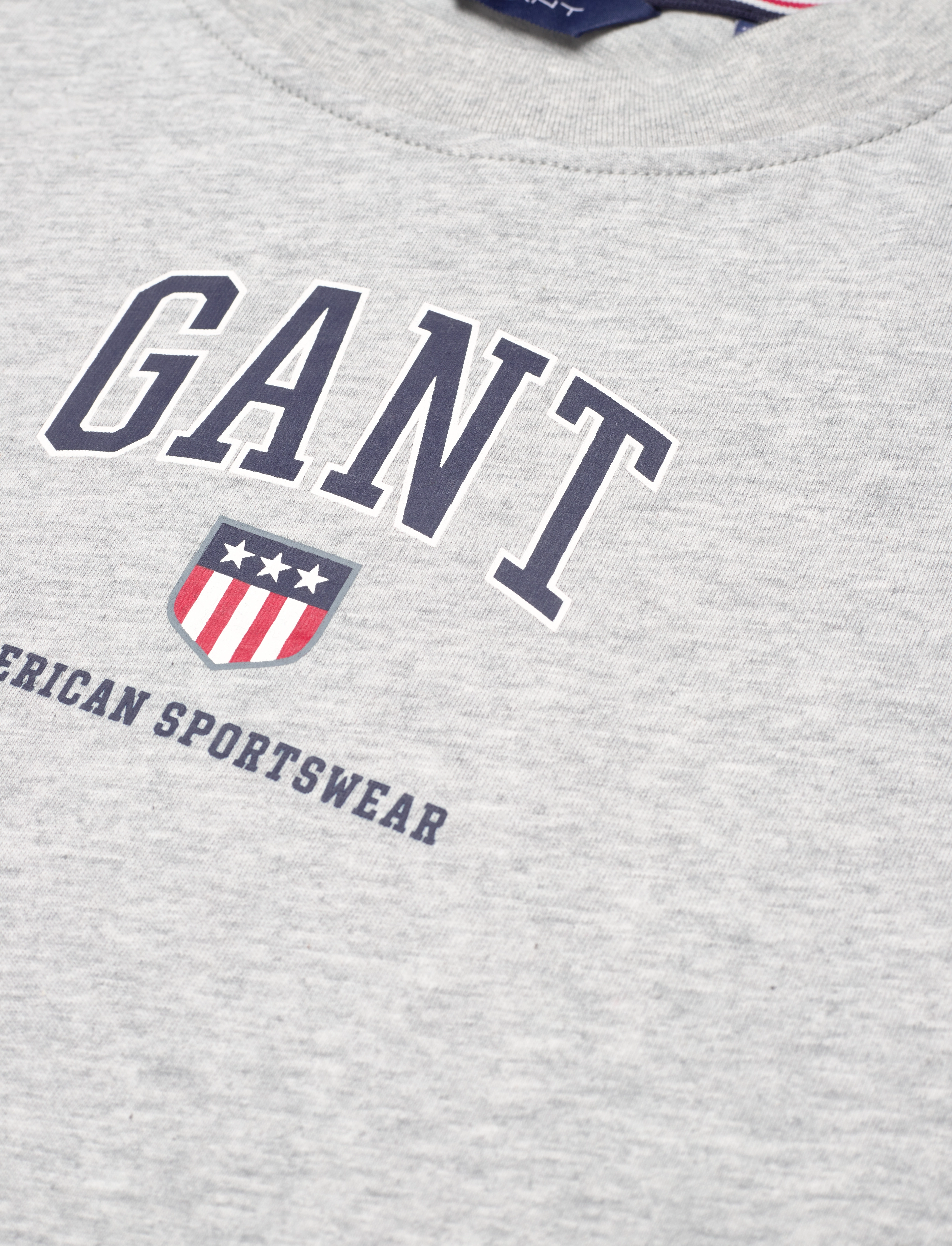 GANT - D2. GANT RETRO SHIELD SS T-SHIRT - light grey melange - 3