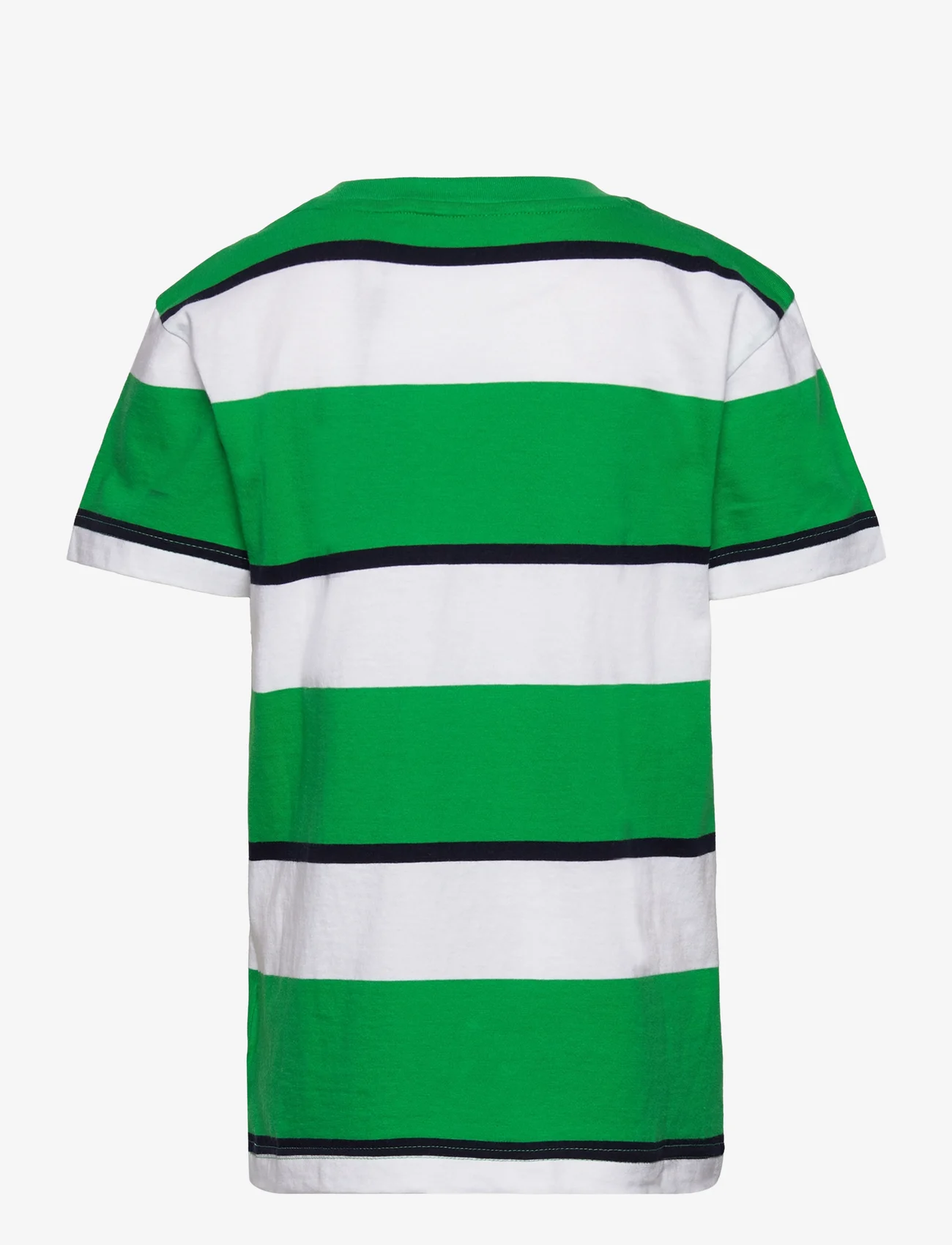 GANT - RELAXED STRIPED T-SHIRT - lyhythihaiset t-paidat - mid green - 1