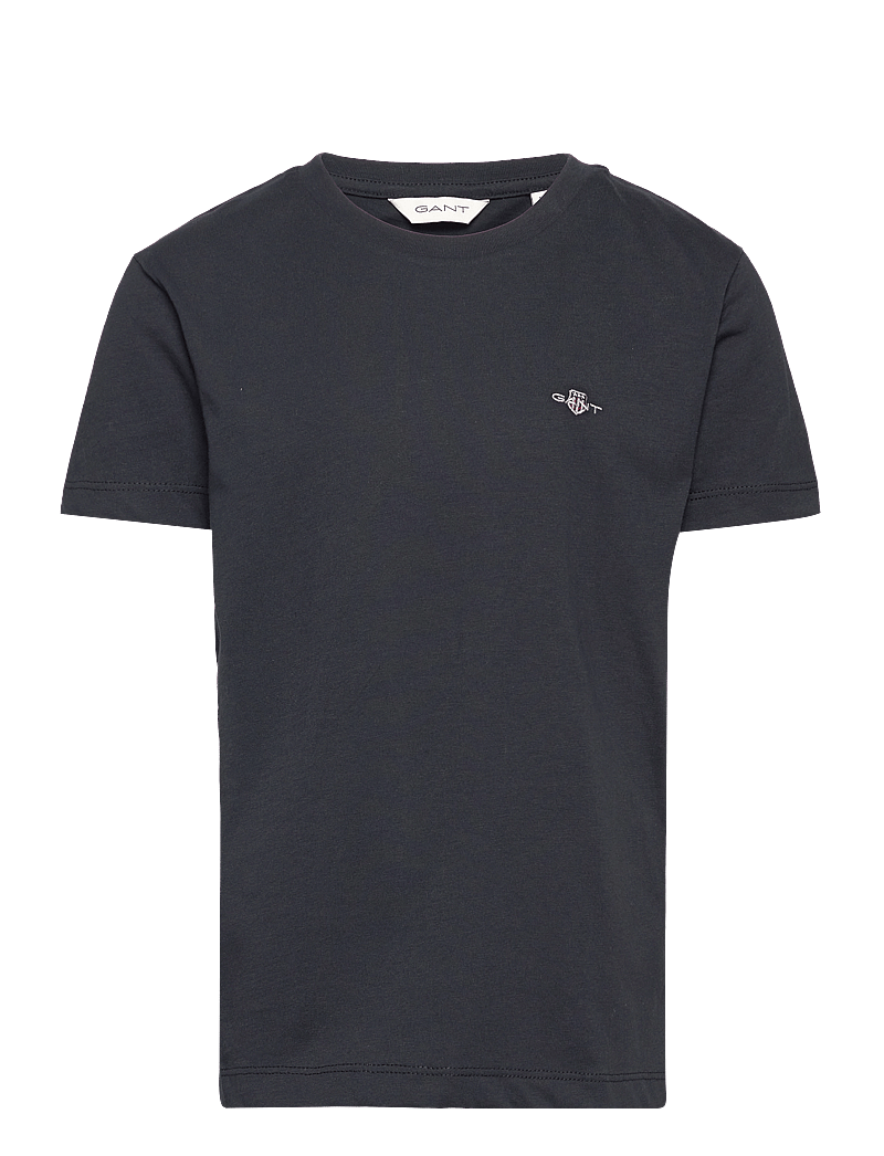GANT - SHIELD SS T-SHIRT - kurzärmelige - black - 0