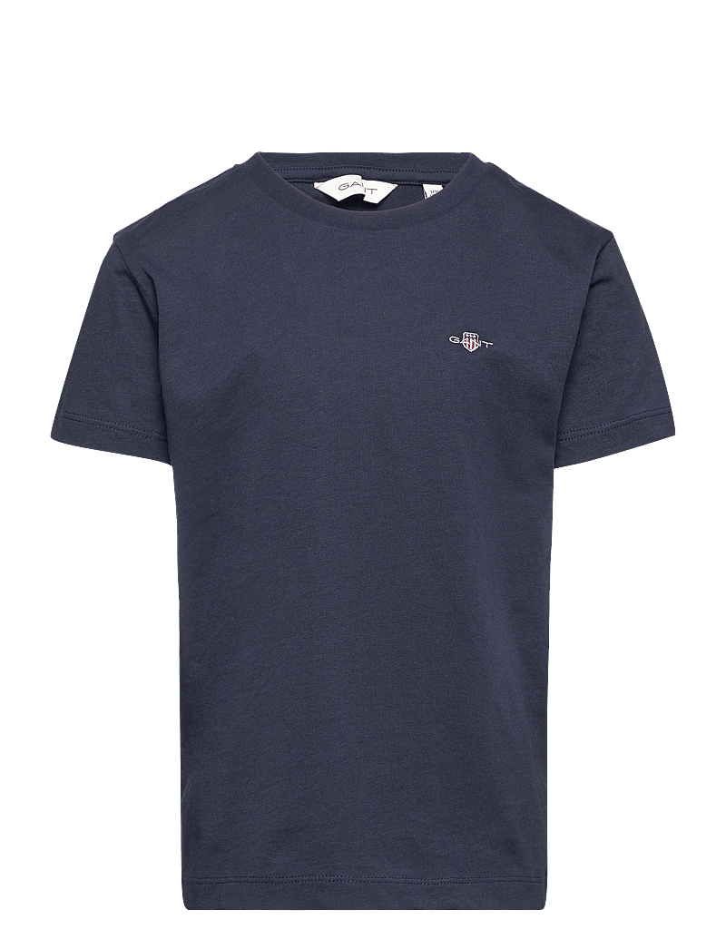 GANT - SHIELD SS T-SHIRT - kurzärmelige - evening blue - 0